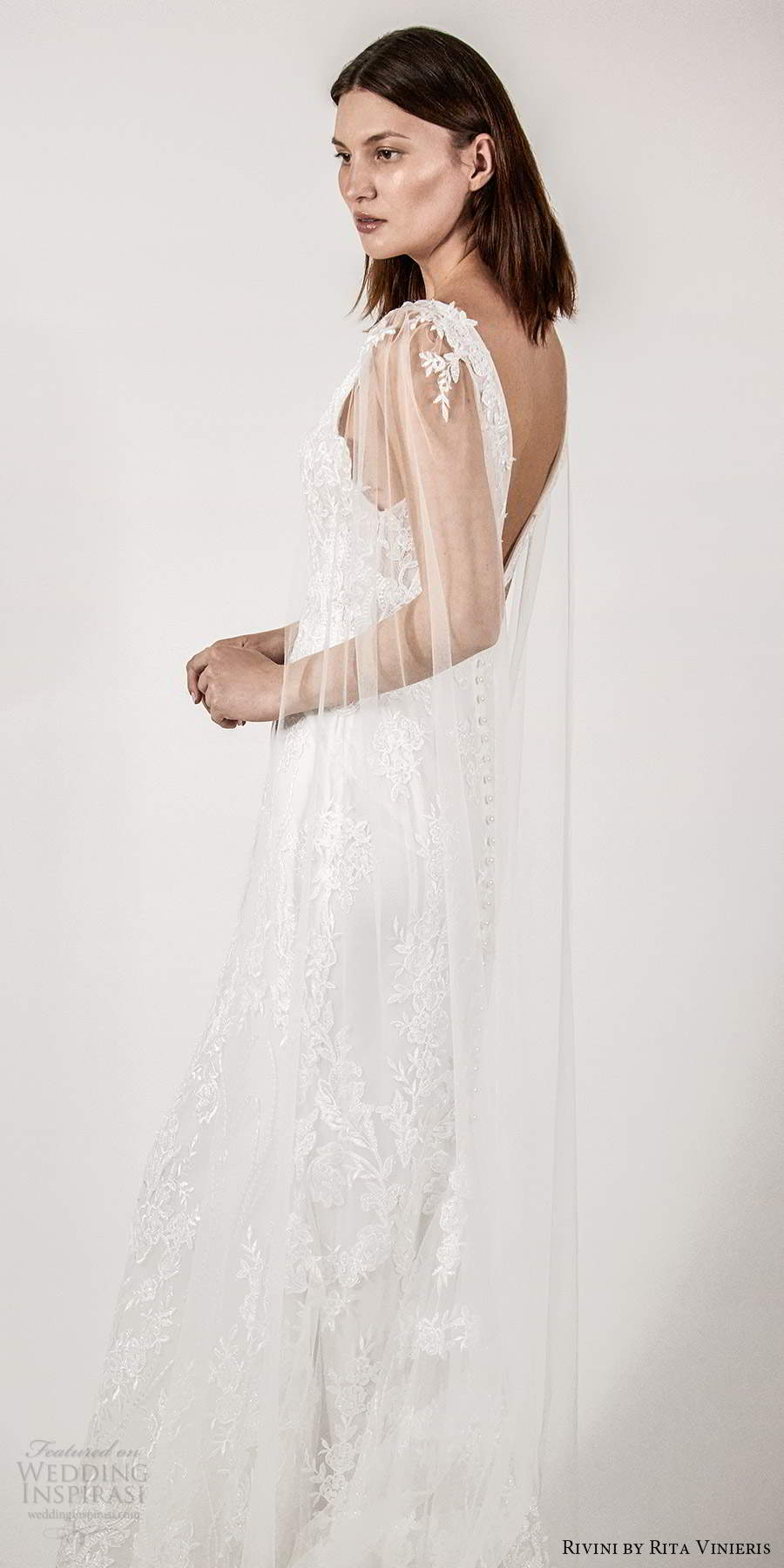 rivini rita vinieris spring 2021 bridal illusion split long sleeves thick straps plunging v neckline fully embellished lace sheath wedding dress chapel train (5) sv rivini rita vinieris spring 2021 bridal illusion split long sleeves thick straps plunging v neckline fully embellished lace sheath wedding dress chapel train (5) sv