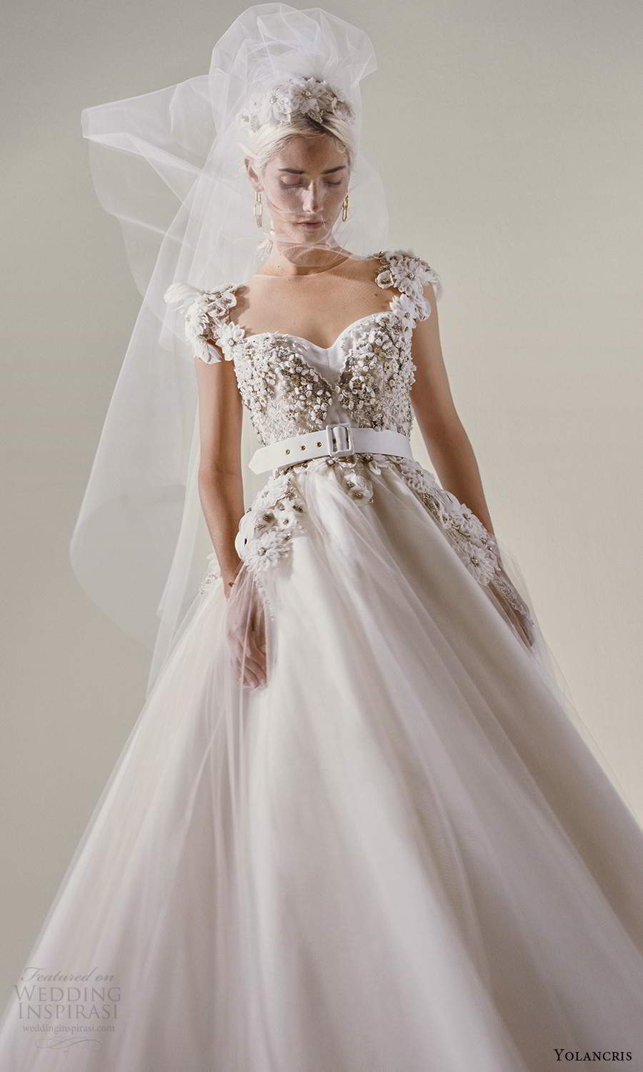 yolancris 2021 bridal cap sleeves sweetheart neckline heavily embellished bodice a line ball gown wedding dress (27) mv yolancris 2021 bridal cap sleeves sweetheart neckline heavily embellished bodice a line ball gown wedding dress (27) mv