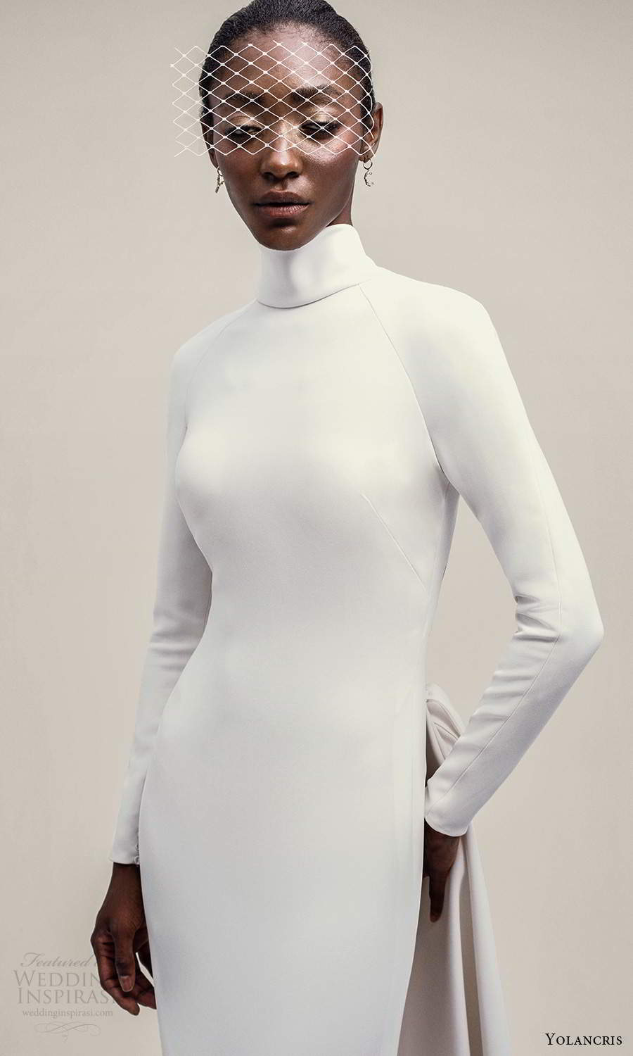 yolancris 2021 bridal long sleeve high neckline clean minimalist sheathe wedding dress chapel train (8) zv yolancris 2021 bridal long sleeve high neckline clean minimalist sheathe wedding dress chapel train (8) zv