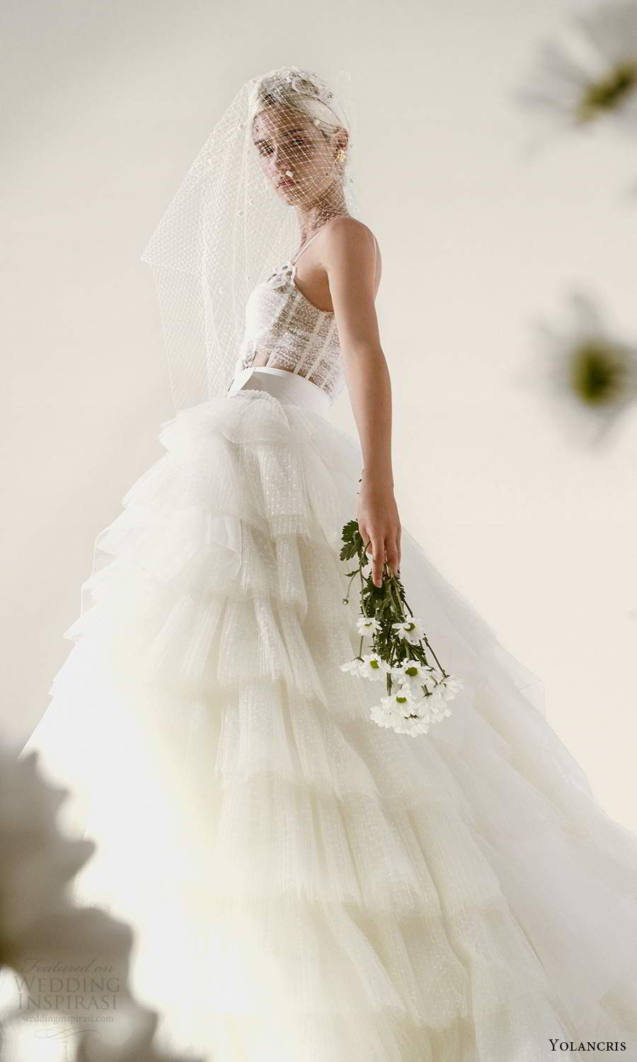 yolancris 2021 bridal sleeveless double straps sweetheart neckline ruched bodice a line ball gown wedding dress tiered skirt (10) mv yolancris 2021 bridal sleeveless double straps sweetheart neckline ruched bodice a line ball gown wedding dress tiered skirt (10) mv