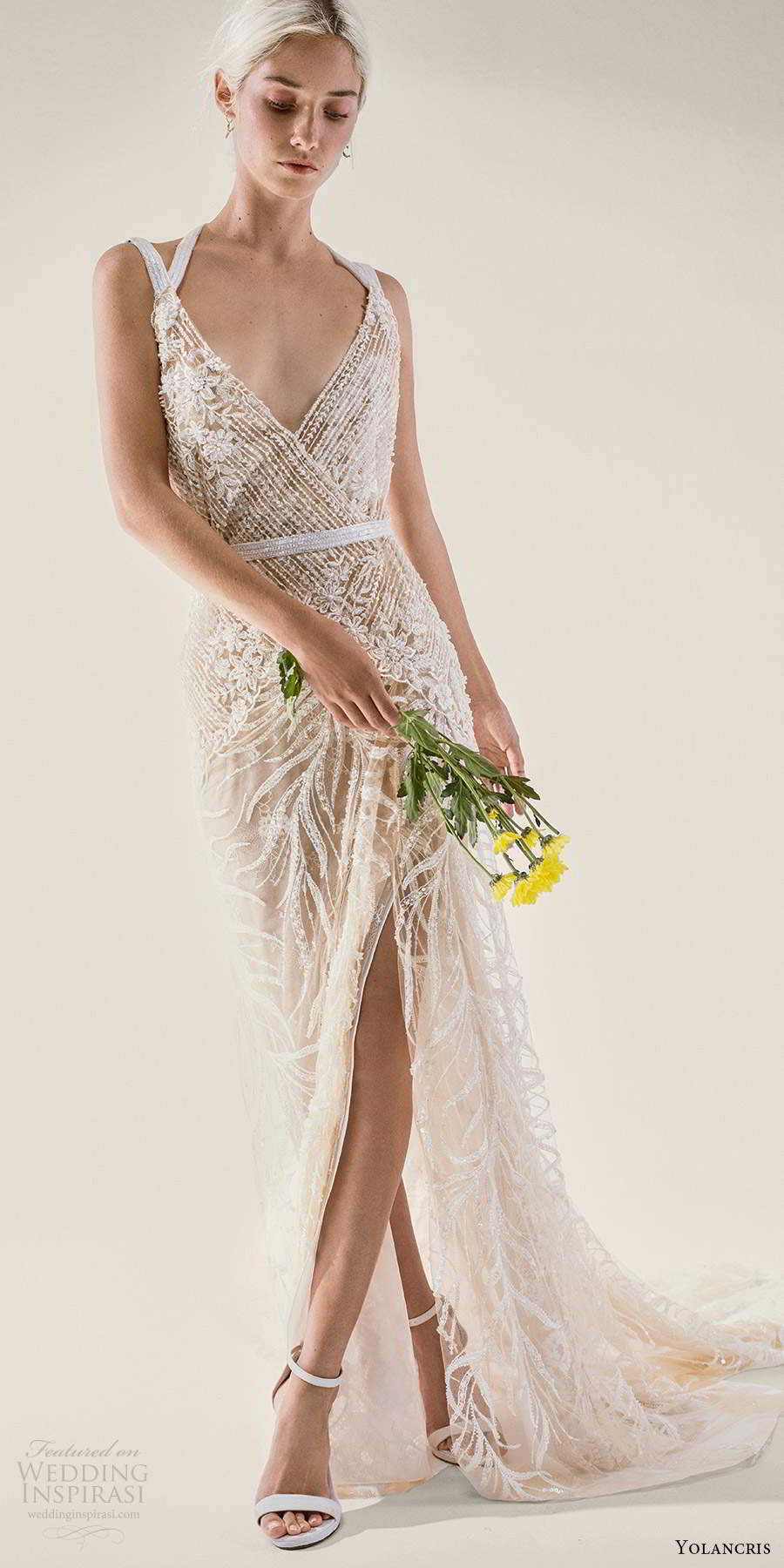yolancris 2021 bridal sleeveless double straps v neckline fully embellished sheath wedding dress chapel train (3) mv yolancris 2021 bridal sleeveless double straps v neckline fully embellished sheath wedding dress chapel train (3) mv