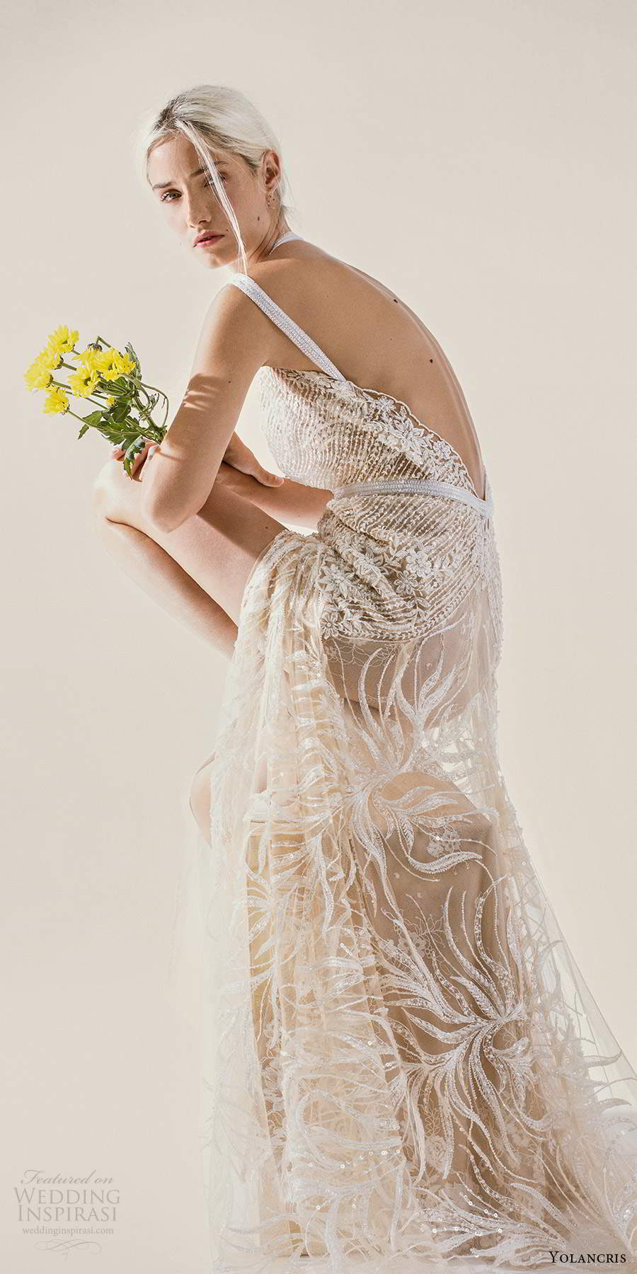 yolancris 2021 bridal sleeveless double straps v neckline fully embellished sheath wedding dress chapel train (3) zsv yolancris 2021 bridal sleeveless double straps v neckline fully embellished sheath wedding dress chapel train (3) zsv