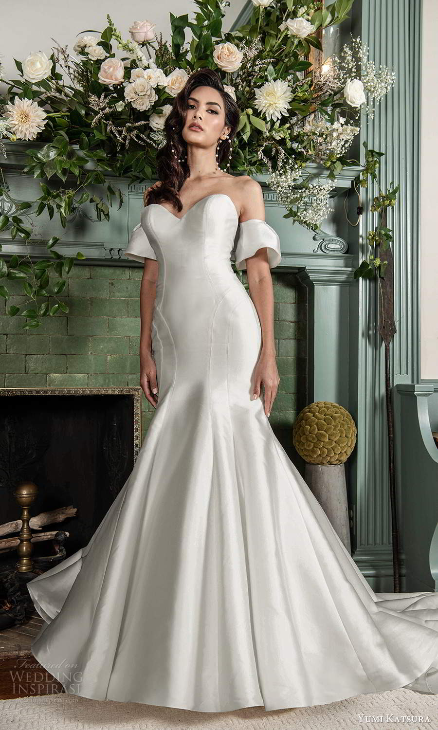 yumi katsura fall 2021 bridal detached short sleeves strapless sweethaertneckline clean minmalist fit flare mermaidn wedding dress chapel train (10) mv yumi katsura fall 2021 bridal detached short sleeves strapless sweethaertneckline clean minmalist fit flare mermaidn wedding dress chapel train (10) mv