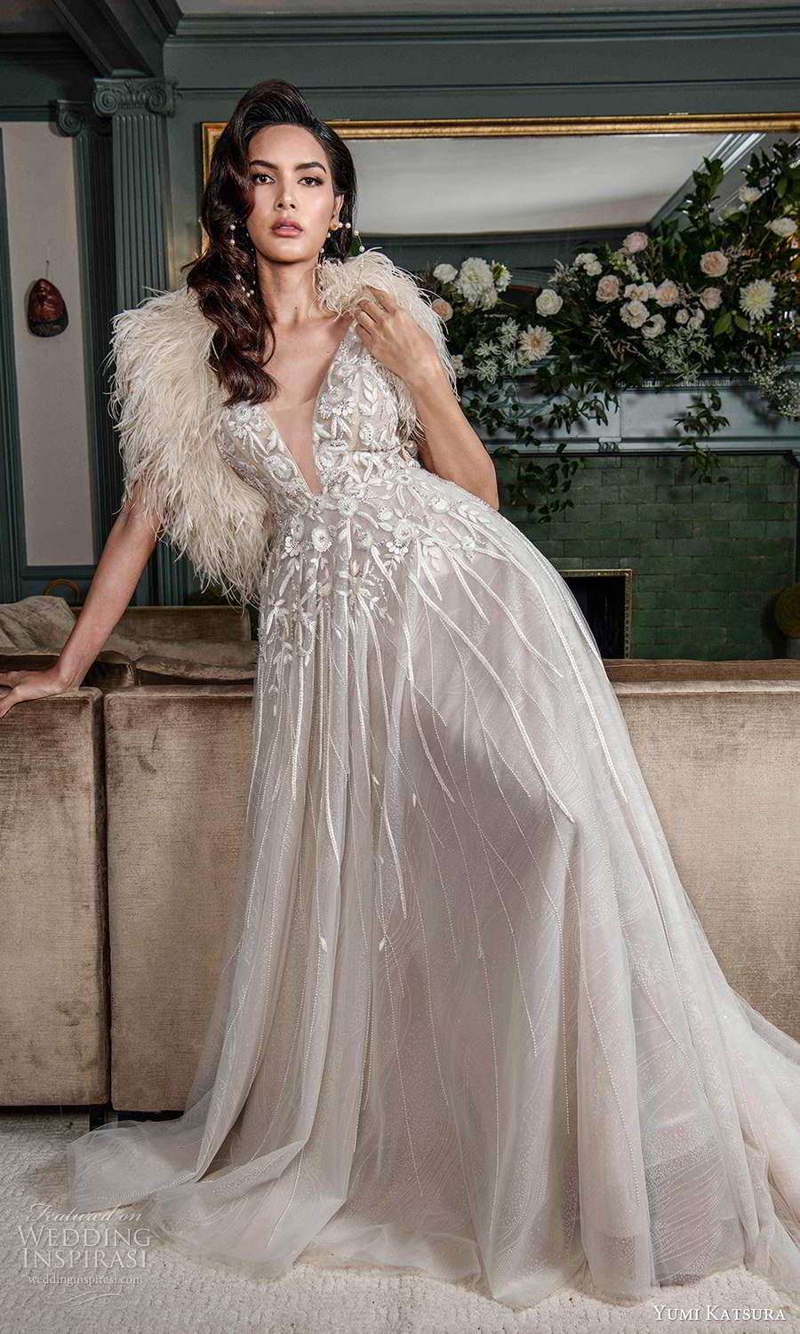yumi katsura fall 2021 bridal sleeveless straps plunging v necklnie embellished bodice a line wedding dress chapel train scoop back (1) mv yumi katsura fall 2021 bridal sleeveless straps plunging v necklnie embellished bodice a line wedding dress chapel train scoop back (1) mv