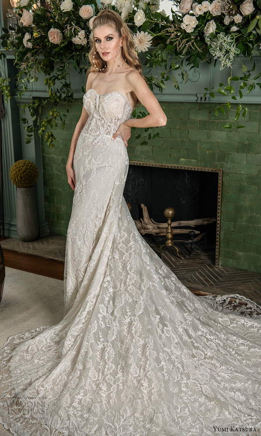yumi katsura fall 2021 bridal strapless sweetheart neckline fully embellished sheath wedding dress chapel train (18) mv yumi katsura fall 2021 bridal strapless sweetheart neckline fully embellished sheath wedding dress chapel train (18) mv
