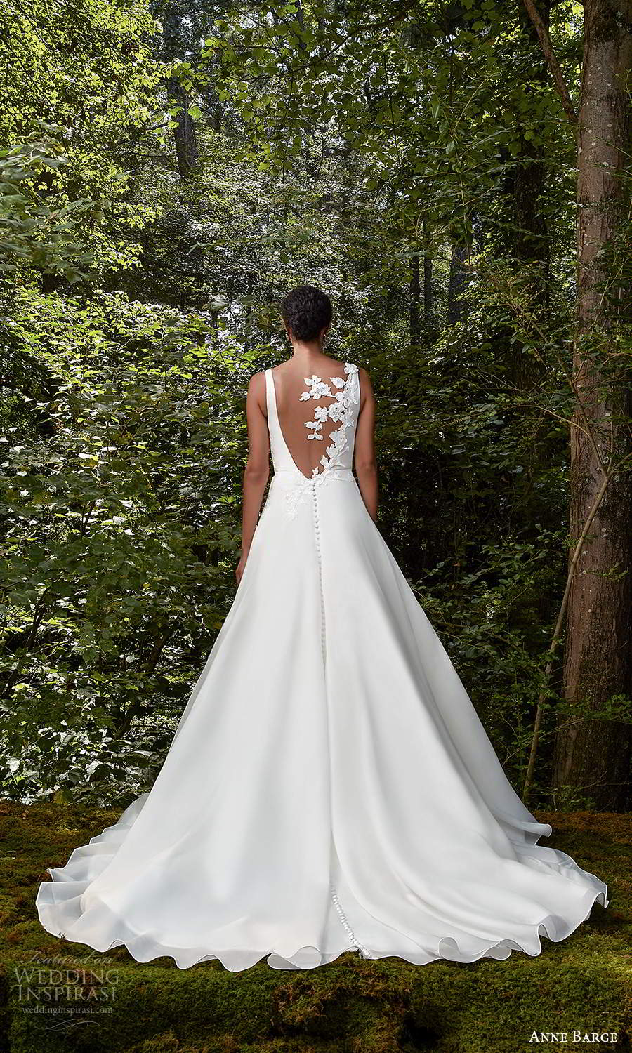 anne barge 2021 bridal sleeveless straps bateau neckline side cutouts embellished bodice clean a line ball gown wedding dress chapel train illusion back (9) bv