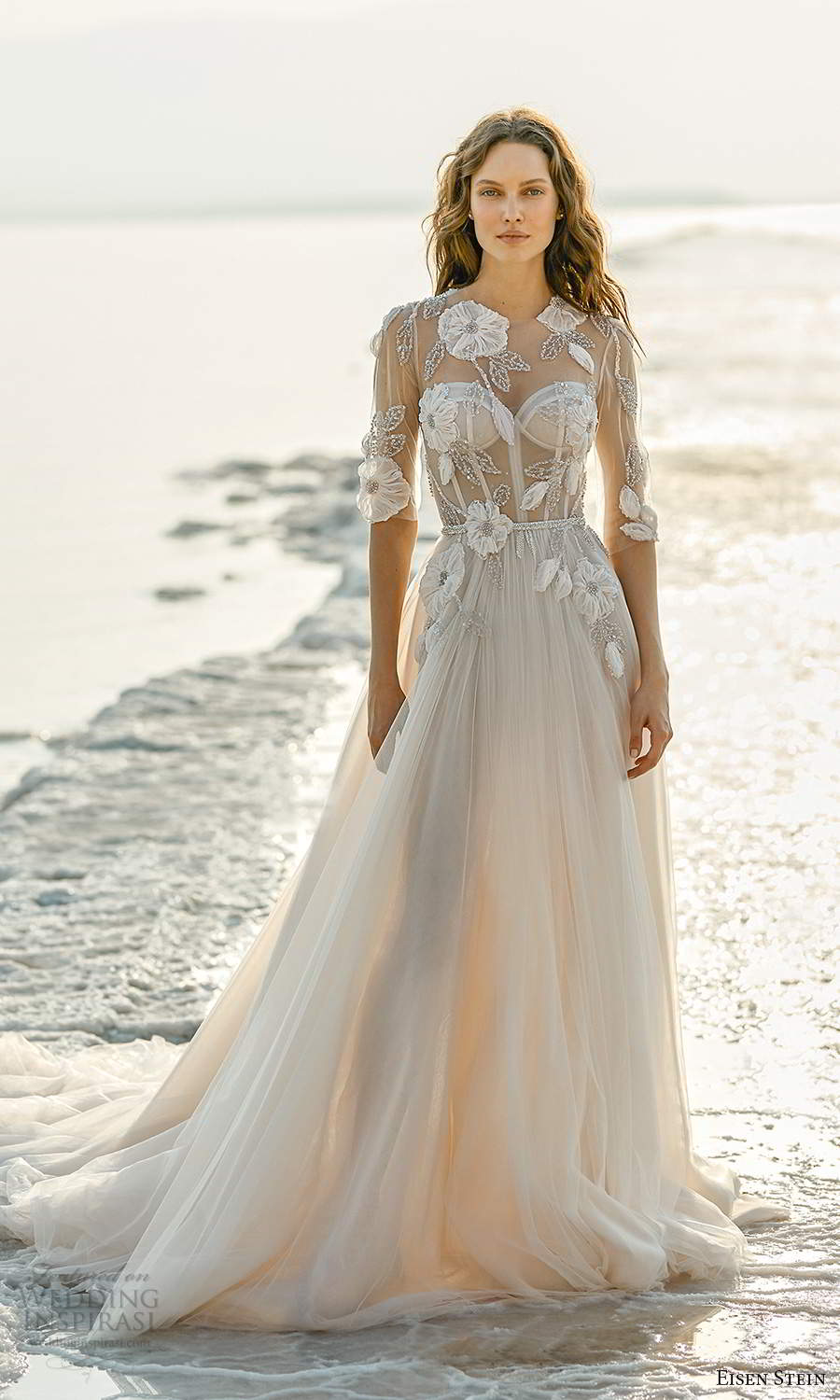 eisen stein fall 2021 bridal sheer half sleeve sweetheart neckline embellished bodice a line wedding dress blush chapel train (13) mv eisen stein fall 2021 bridal sheer half sleeve sweetheart neckline embellished bodice a line wedding dress blush chapel train (13) mv