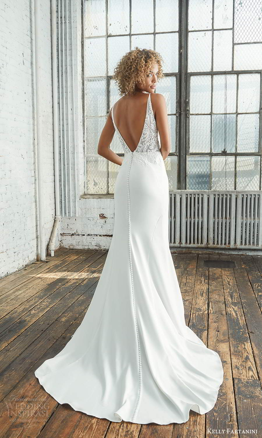 kelly faetanini 2021 bridal sleeveless thin straps plunging v neckline embellished bodice sheath wedding dress (14) bv