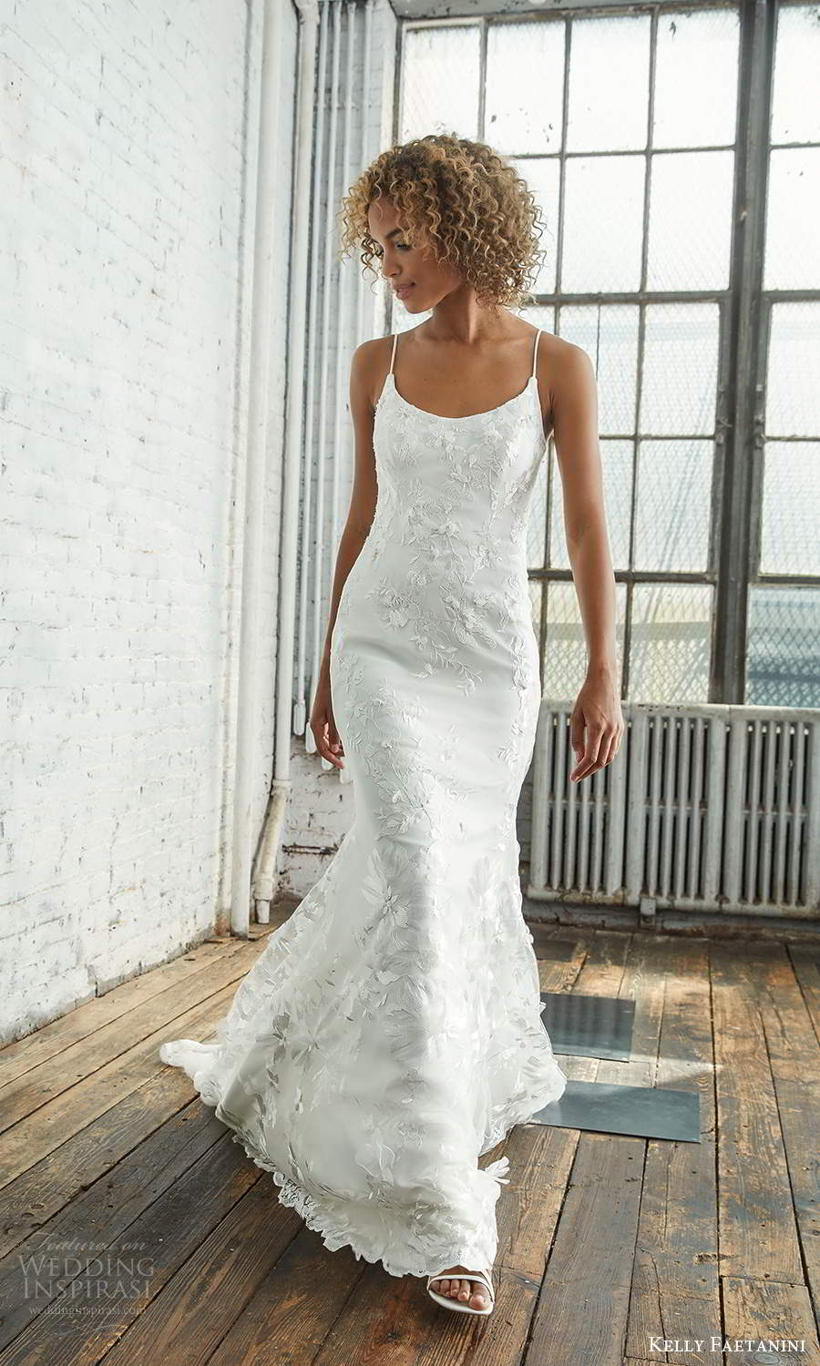 kelly faetanini 2021 bridal sleeveless thin straps scoop neckline fully embellished fit flare mermaid wedding dress chapel train low back (10) mv