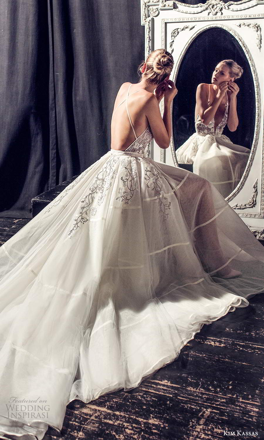 kim kassas fall 2021 bridal sleeveless thin straps plunging v neckline embellished bodice a line ball gown wedding dress chapel train (7) bv kim kassas fall 2021 bridal sleeveless thin straps plunging v neckline embellished bodice a line ball gown wedding dress chapel train (7) bv