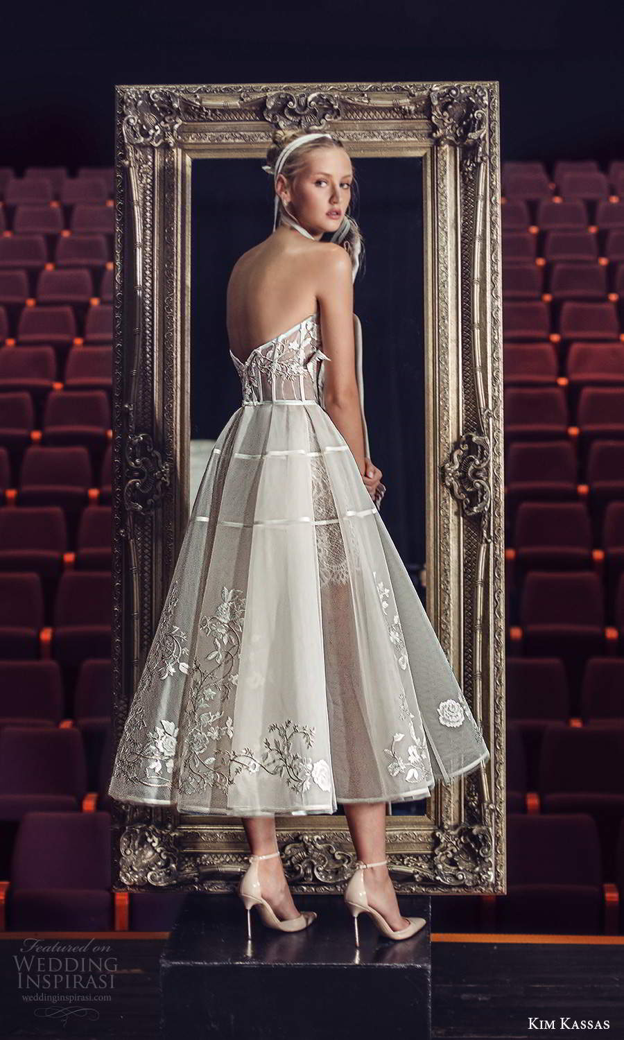 kim kassas fall 2021 bridal strapless scoop neckline embellished bodice a line ball gown tea length wedding dress (3) bv kim kassas fall 2021 bridal strapless scoop neckline embellished bodice a line ball gown tea length wedding dress (3) bv