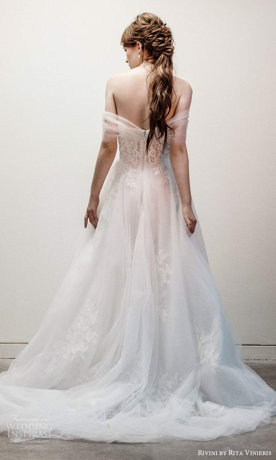 rivini rita vinieris fall 2021 bridal off shoulder straps sweetheart neckline embellished lace corset bodice a line ball gown wedding dress chapel train (11) bv rivini rita vinieris fall 2021 bridal off shoulder straps sweetheart neckline embellished lace corset bodice a line ball gown wedding dress chapel train (11) bv