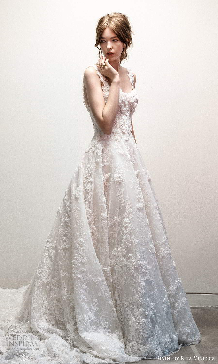 rivini rita vinieris fall 2021 bridal sleeveless straps sweetheart neckline fully embellished a line ball gown wedding dress chapel train (9) mv rivini rita vinieris fall 2021 bridal sleeveless straps sweetheart neckline fully embellished a line ball gown wedding dress chapel train (9) mv