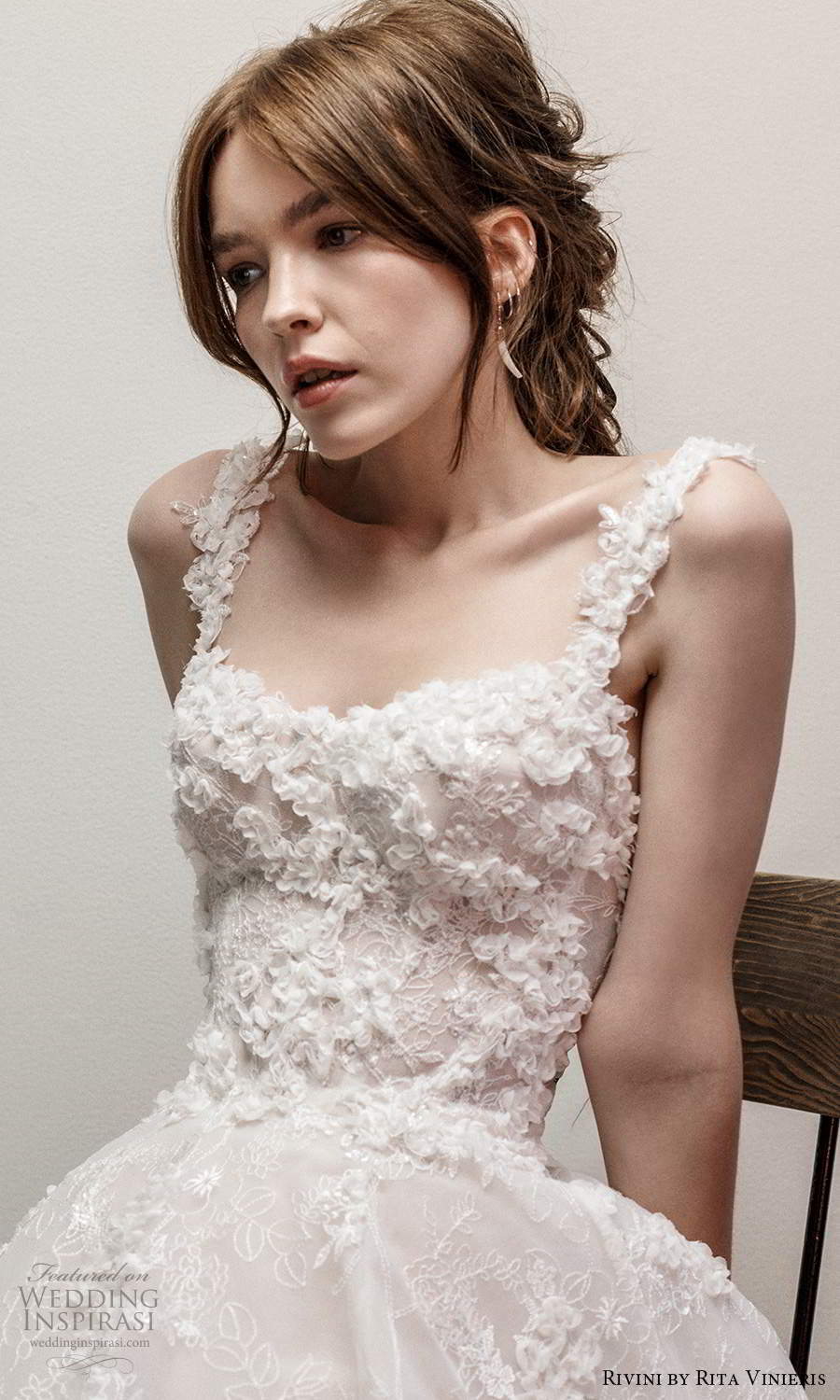 rivini rita vinieris fall 2021 bridal sleeveless straps sweetheart neckline fully embellished a line ball gown wedding dress chapel train (9) zv rivini rita vinieris fall 2021 bridal sleeveless straps sweetheart neckline fully embellished a line ball gown wedding dress chapel train (9) zv