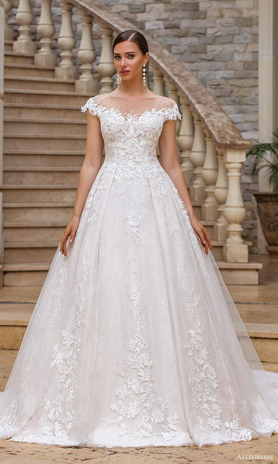 allegresse 2021 bridal cap sleeves off shoulder sweetheart neckline fully embellished a line ball gown wedding dress chapel train (16) mv allegresse 2021 bridal cap sleeves off shoulder sweetheart neckline fully embellished a line ball gown wedding dress chapel train (16) mv