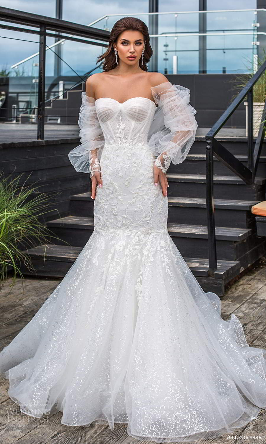 allegresse 2021 bridal detached bishop sleeves strapless sweetheart neckline fully embellished fit flare wedding dress chapel train (4) mv allegresse 2021 bridal detached bishop sleeves strapless sweetheart neckline fully embellished fit flare wedding dress chapel train (4) mv