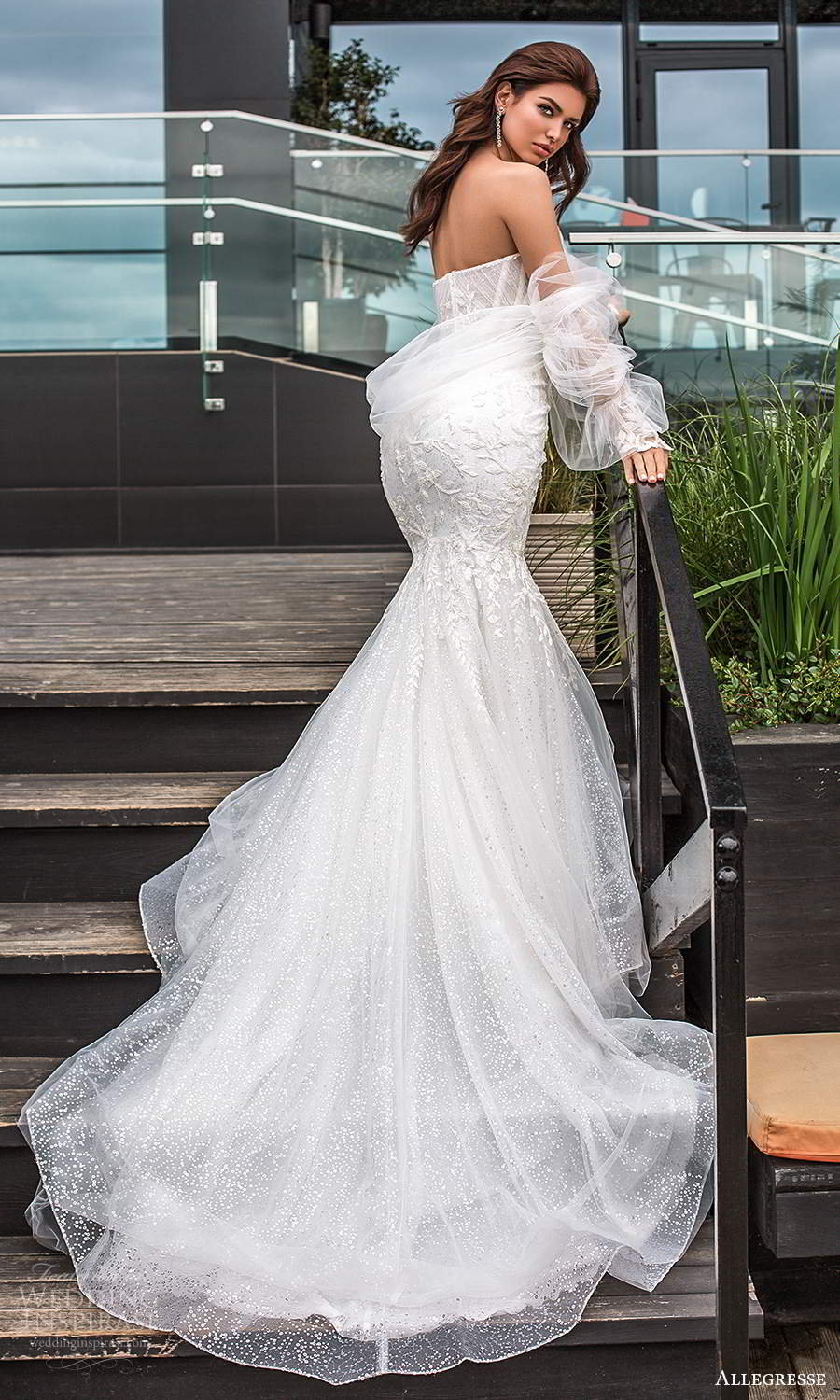allegresse 2021 bridal detached bishop sleeves strapless sweetheart neckline fully embellished fit flare wedding dress chapel train (4) sv allegresse 2021 bridal detached bishop sleeves strapless sweetheart neckline fully embellished fit flare wedding dress chapel train (4) sv