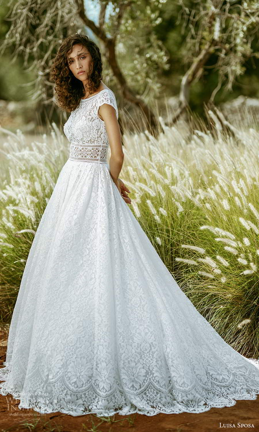luisa sposa 2021 bridal cap sleeve bateaue neckline fully embellished lace a line ball gown wedding dress chapel train (10) mv luisa sposa 2021 bridal cap sleeve bateaue neckline fully embellished lace a line ball gown wedding dress chapel train (10) mv