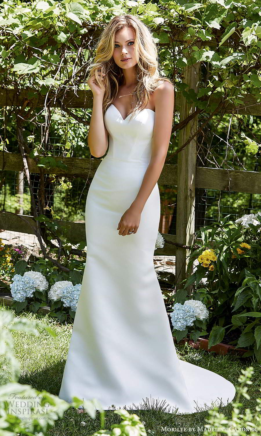 morilee madeline gardner spring 2021 bridal strapless sweetheart neckline clean minimalist fit flare trumpet mermaid wedding dress chapel train (2) mv morilee madeline gardner spring 2021 bridal strapless sweetheart neckline clean minimalist fit flare trumpet mermaid wedding dress chapel train (2) mv