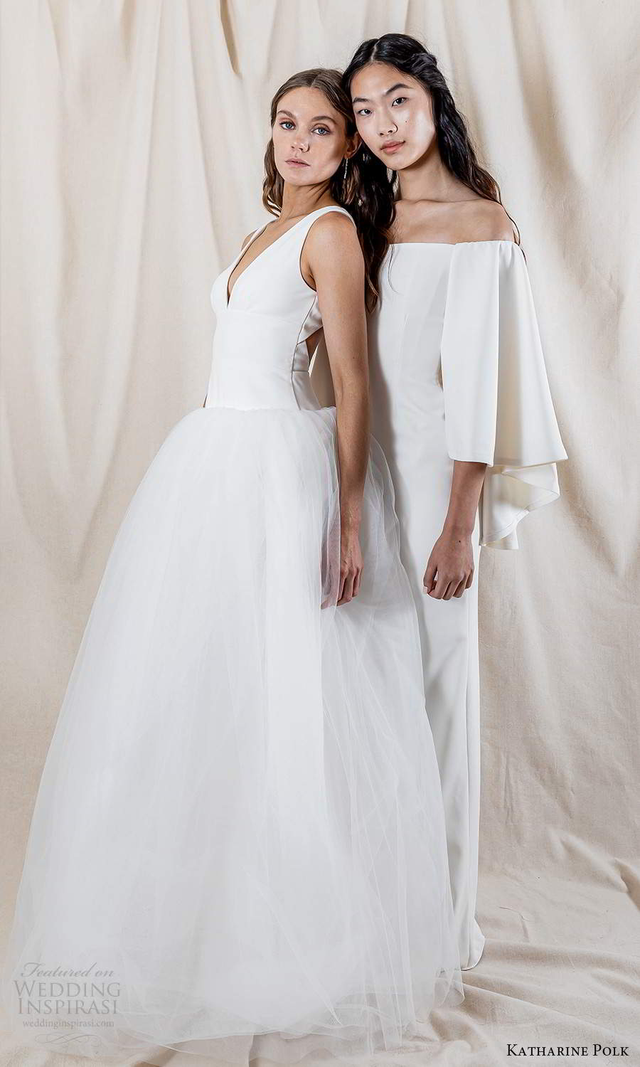 katharine polk 2021 bridal flare long sleeves off shoulder straight across neckline clean minimalist sheath wedding dress (3) sv katharine polk 2021 bridal flare long sleeves off shoulder straight across neckline clean minimalist sheath wedding dress (3) sv