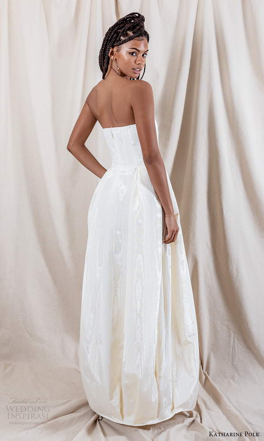 katharine polk 2021 bridal strapless straight across neckline clean minimalist a line ball gown wedding dress pockets (9) bv katharine polk 2021 bridal strapless straight across neckline clean minimalist a line ball gown wedding dress pockets (9) bv