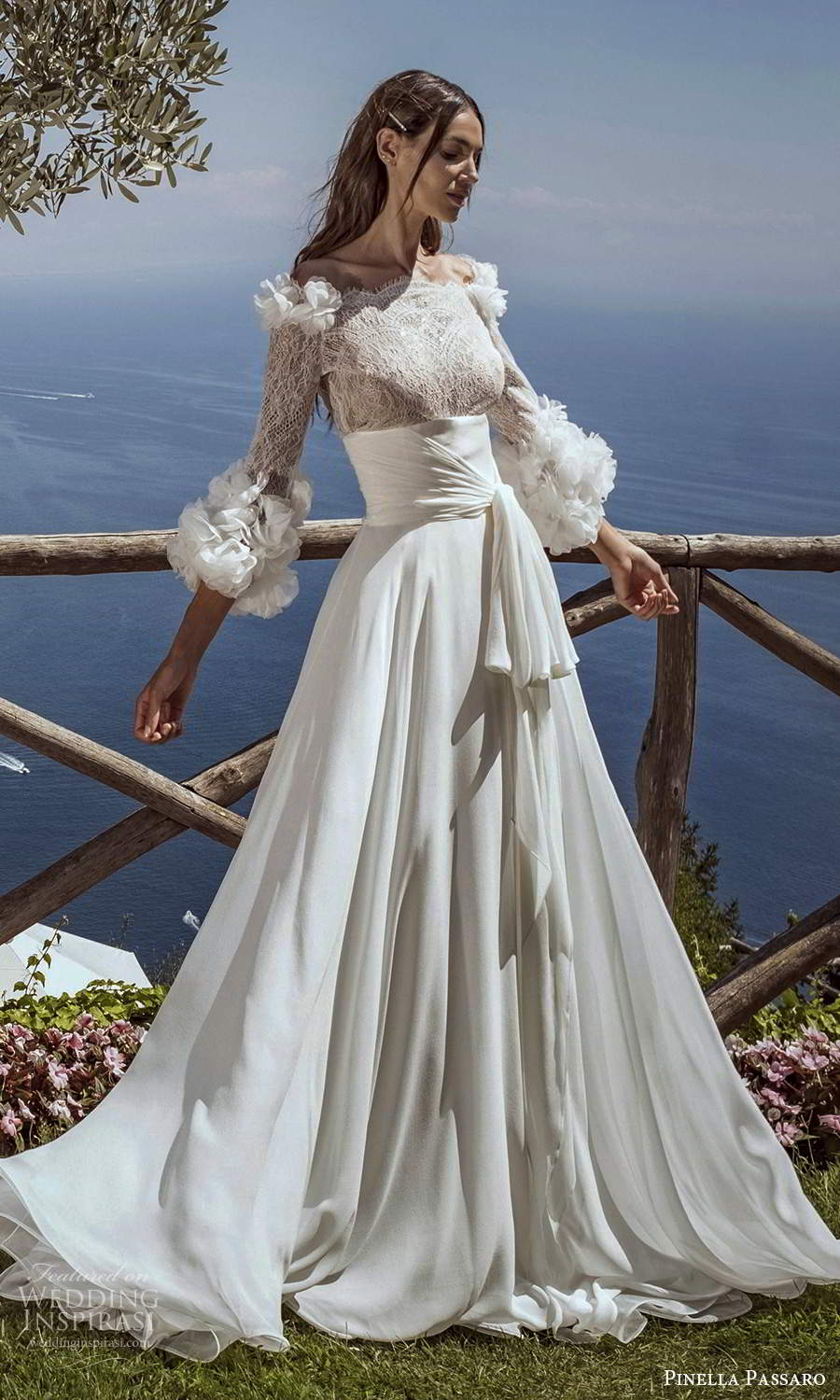 pinella passaro 2021 bridal 3 quarter sleeves off shoulder neckline embellished lace bodice clean skirt a line ball gown wedding dress chapel train (17) mv pinella passaro 2021 bridal 3 quarter sleeves off shoulder neckline embellished lace bodice clean skirt a line ball gown wedding dress chapel train (17) mv
