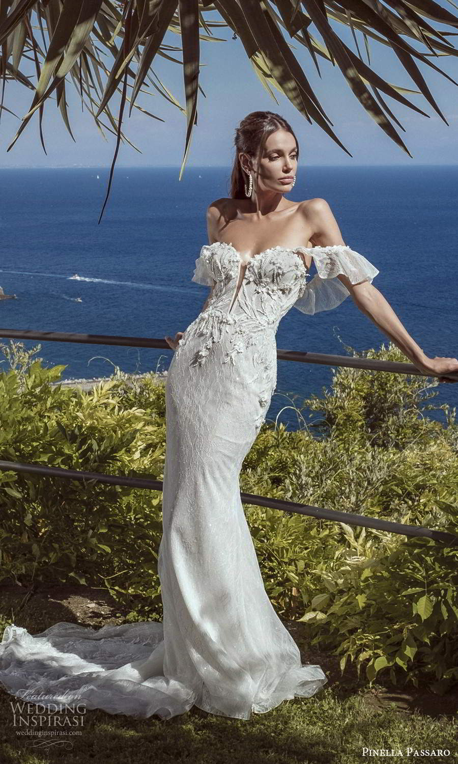 pinella passaro 2021 bridal off shoulder ruffle straps sweetheartneckline heavily embellished bodice sheath wedding dress chapel train (16) mv pinella passaro 2021 bridal off shoulder ruffle straps sweetheartneckline heavily embellished bodice sheath wedding dress chapel train (16) mv