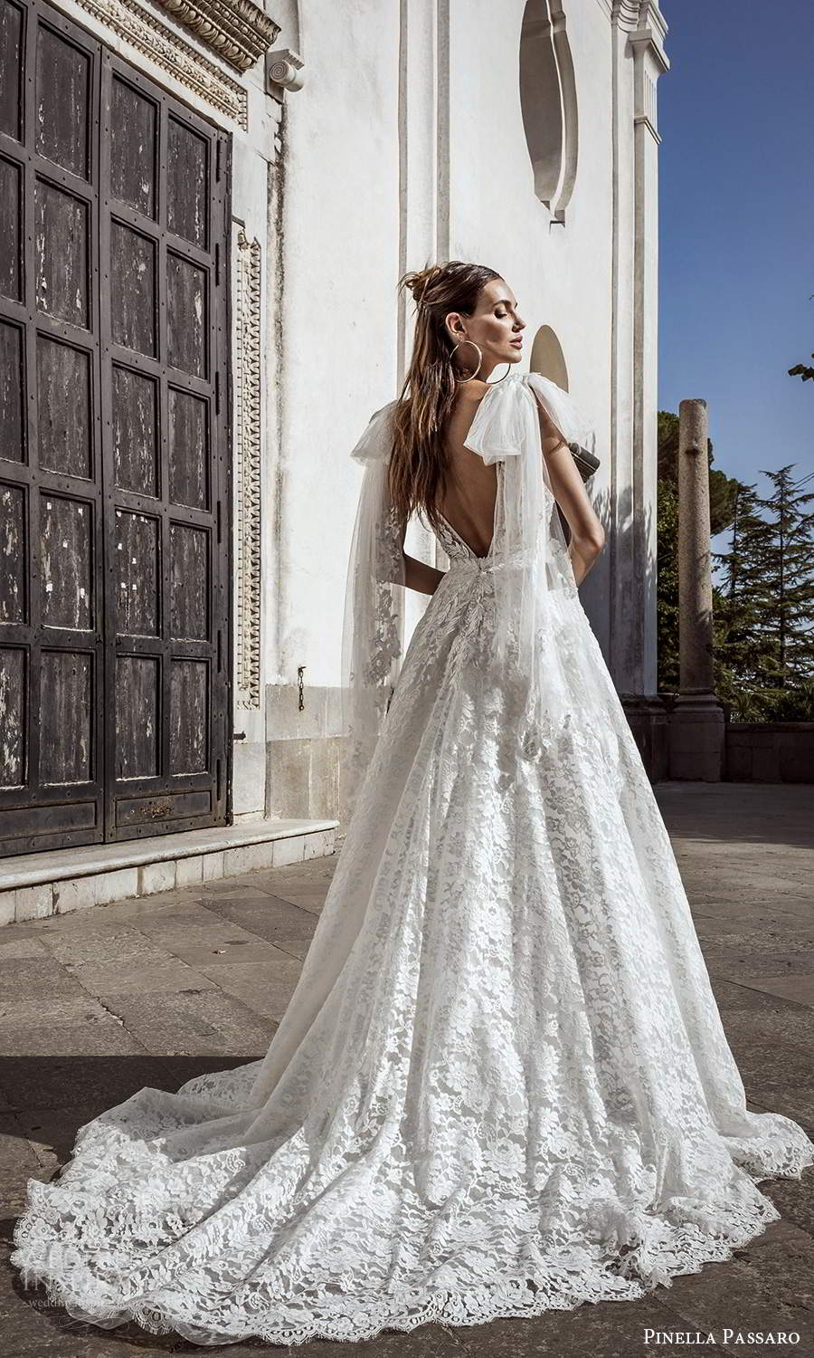 pinella passaro 2021 bridal sleeveless straps plunging v neckline fully embellished a line ball gown wedding dress chapel train (9) bv pinella passaro 2021 bridal sleeveless straps plunging v neckline fully embellished a line ball gown wedding dress chapel train (9) bv