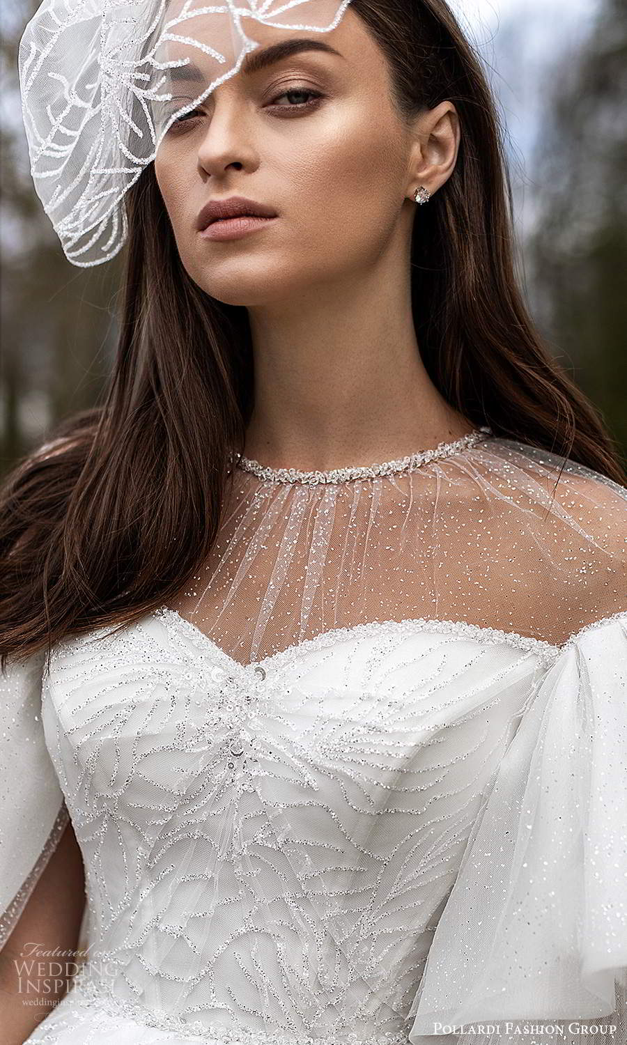 pollardi 2021 hoop bridal hair accessories birdcage veil face framing veils (14) mv