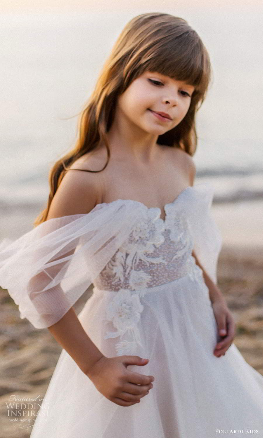 pollardi kids 2021 childrens off shoulder straps sweetheart neckline fully embellished short flower girl dress (15) mv