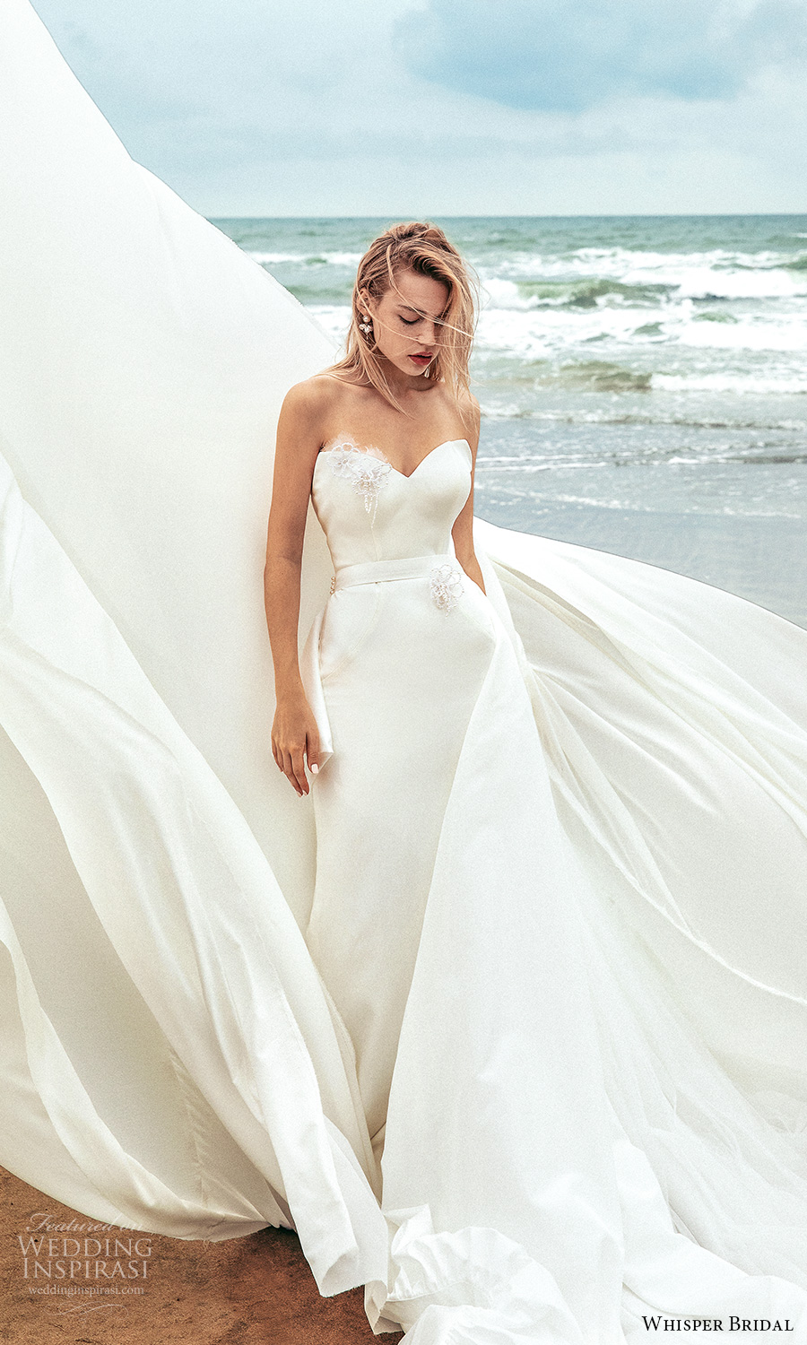 whisper bridal spring 2021 bridal strapless sweetheart neckline clean minimalist sheath wedding dress chapel train (10) mv whisper bridal spring 2021 bridal strapless sweetheart neckline clean minimalist sheath wedding dress chapel train (10) mv
