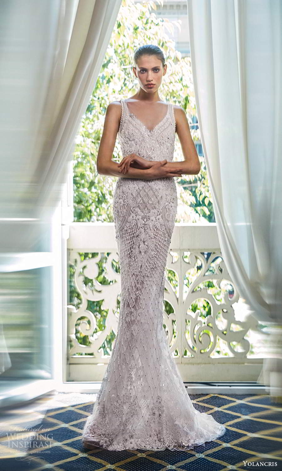 yolancris 2020 bridal couture sleeveless straps v neckline fully embellished sheath wedding dress sweep train (7) mv