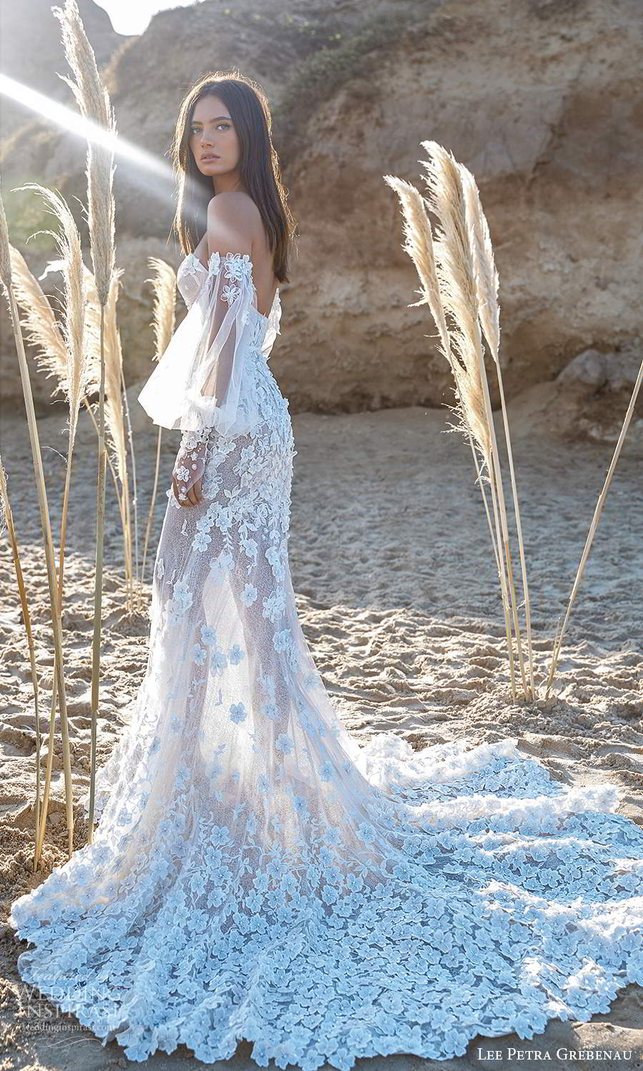 lee petra grebenau 2021 bridal detached sheer bishop sleeves strapless sweetheart neckline fully embellished fit flare mermaid sheath wedding dress chapel train (7) sv lee petra grebenau 2021 bridal detached sheer bishop sleeves strapless sweetheart neckline fully embellished fit flare mermaid sheath wedding dress chapel train (7) sv