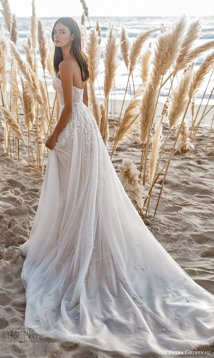 lee petra grebenau 2021 bridal strapless sweetheart neckline heavily embellished bodice a line ball gown wedding dress chapel train (3) bv lee petra grebenau 2021 bridal strapless sweetheart neckline heavily embellished bodice a line ball gown wedding dress chapel train (3) bv