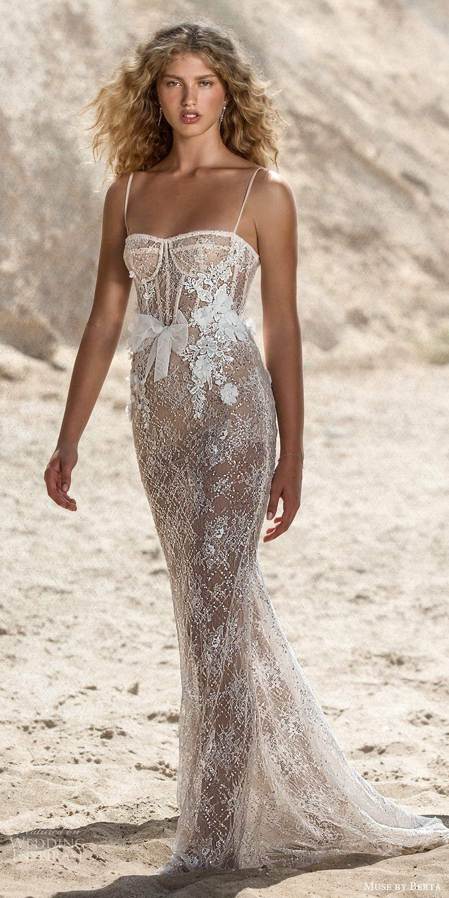 muse by berta fall 2021 bridal sleeveless thin straps semi sweetheart neckline fully embellished sheer sheath wedding dress sweep train (3) mv