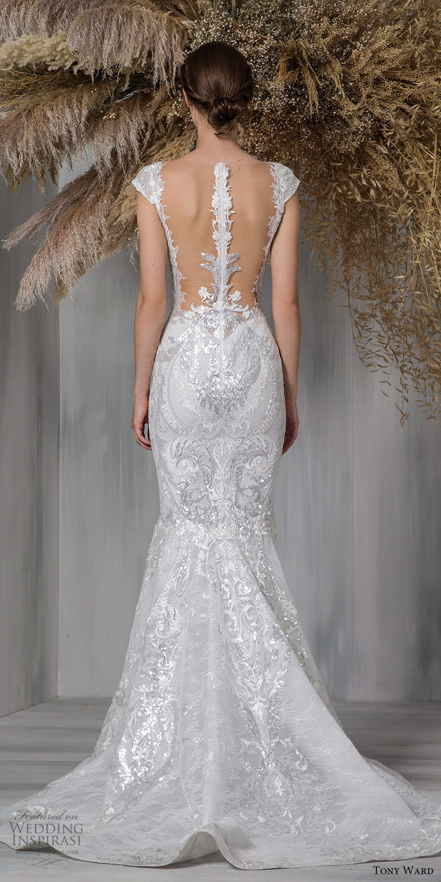tony ward 2021 bridal cap sleeves sweetheart neckline fully embellished lace fit flare mermaid wedding dress chapel train (24) bv tony ward 2021 bridal cap sleeves sweetheart neckline fully embellished lace fit flare mermaid wedding dress chapel train (24) bv