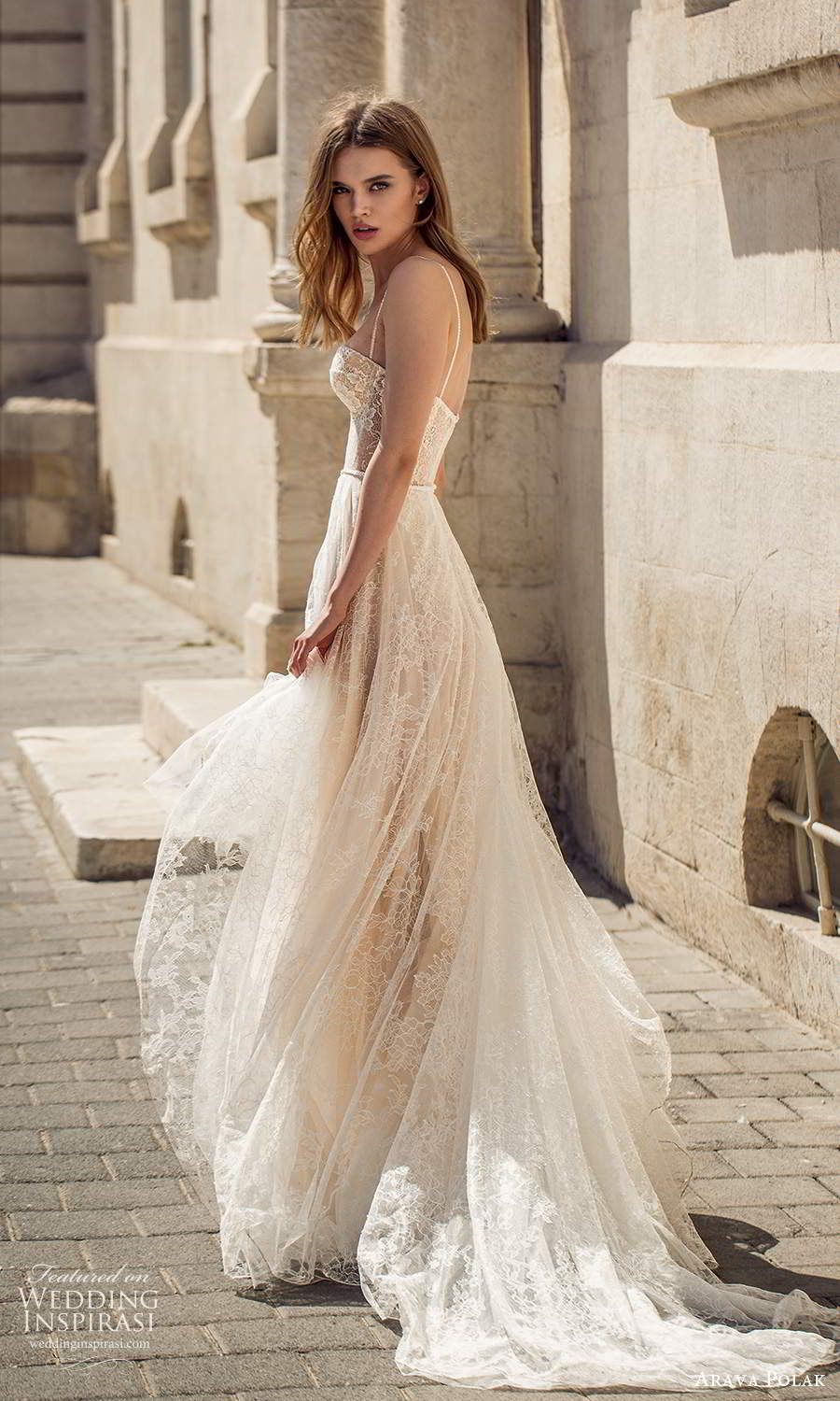 arava polak 2021 bridal sleeveless thin straps semi sweetheart necline fully embellished lace a line ball gown wedding dress chapel train (7) bv arava polak 2021 bridal sleeveless thin straps semi sweetheart necline fully embellished lace a line ball gown wedding dress chapel train (7) bv