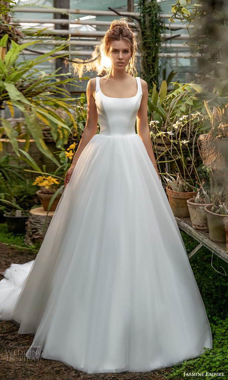 jasmine empire 2021 bridal sleeveless strap square neckline clean a line blal gown wedding dress chapel train (18) mv