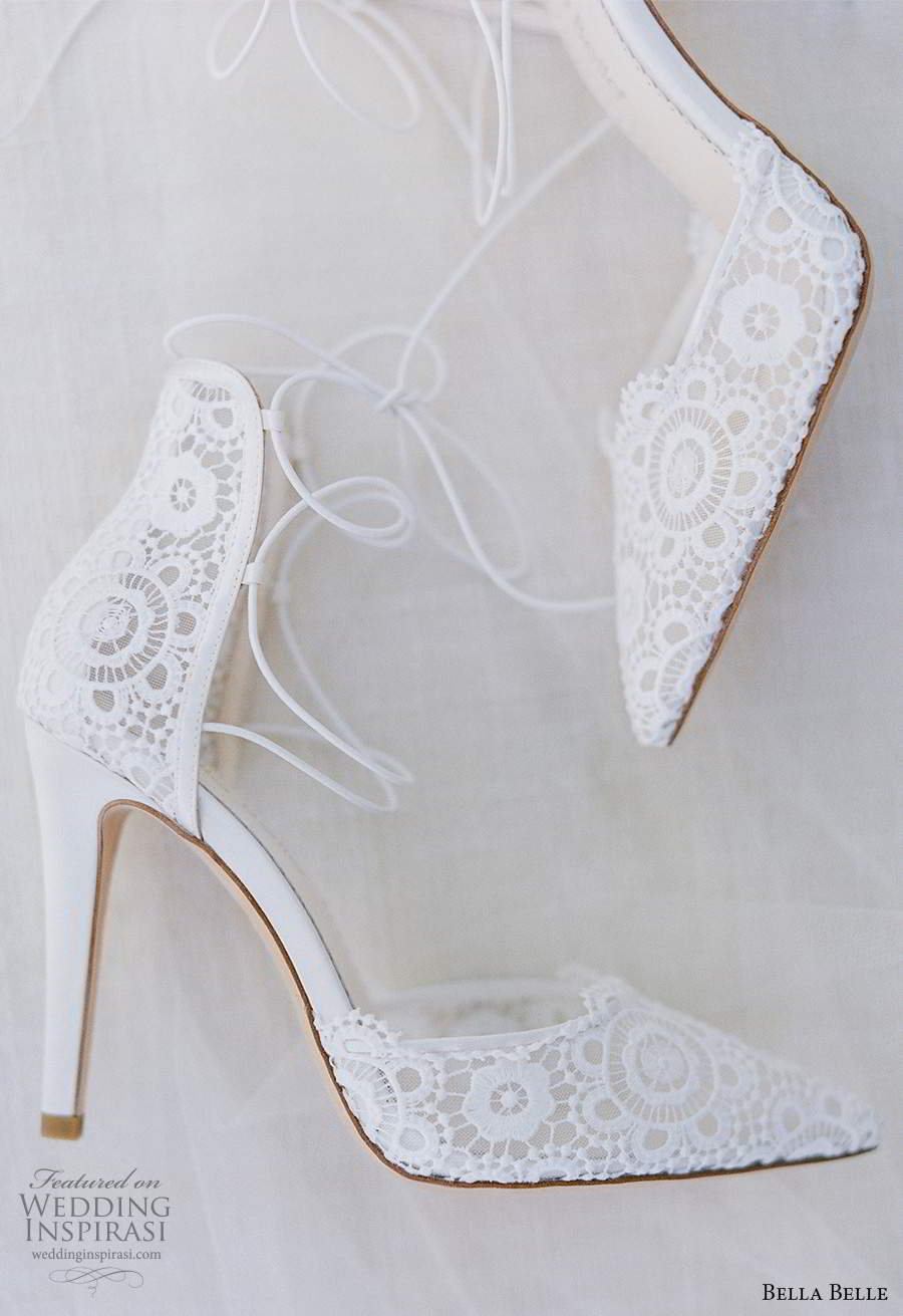 bella belle spring 2021 bridal shoes ankle straps pointy toe high heel shoes (6) sv