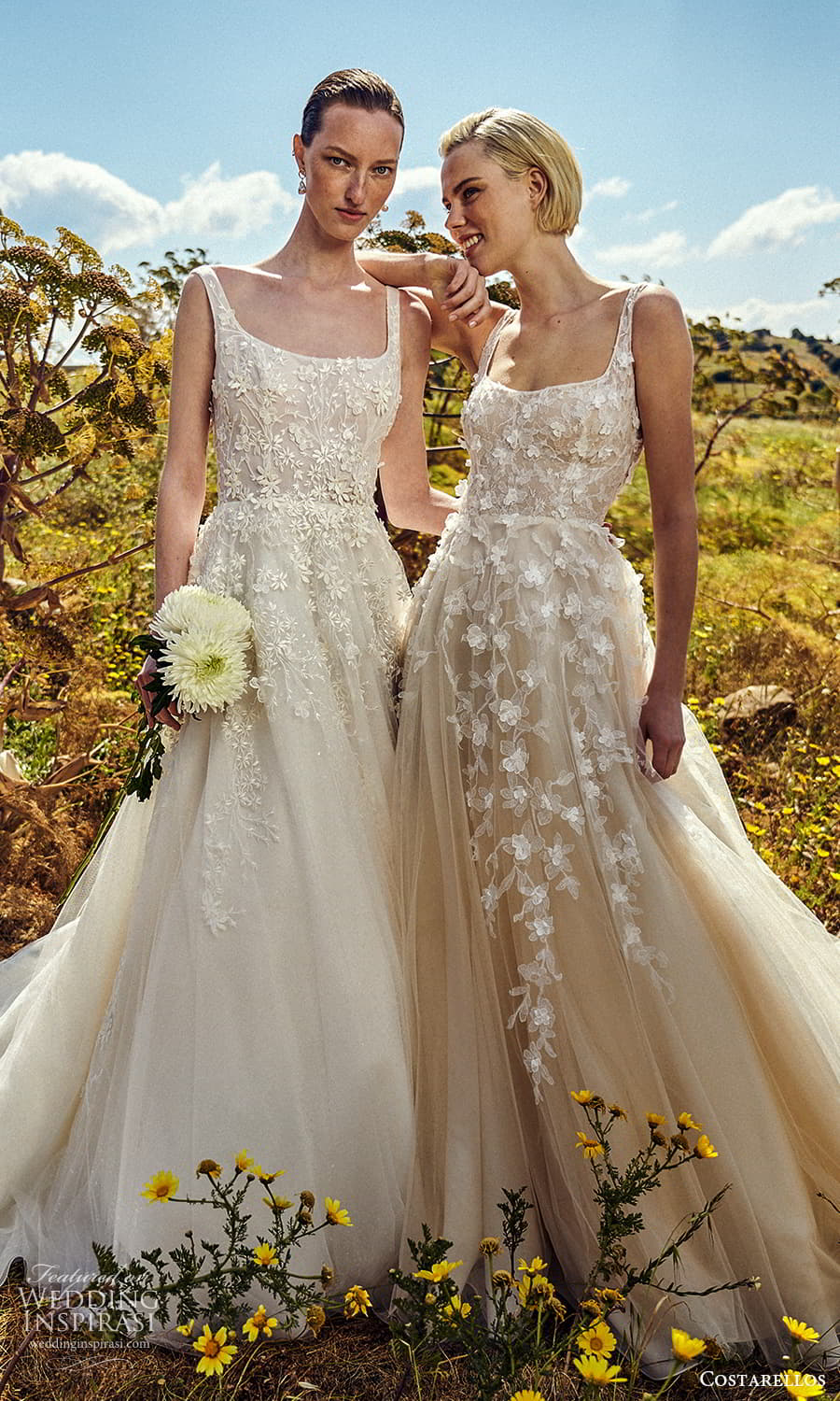 costarellos spring 2022 bridal sleeveless square neckline fully embellished a line ball gown wedding dress chapel train (1) mv costarellos spring 2022 bridal sleeveless square neckline fully embellished a line ball gown wedding dress chapel train (1) mv