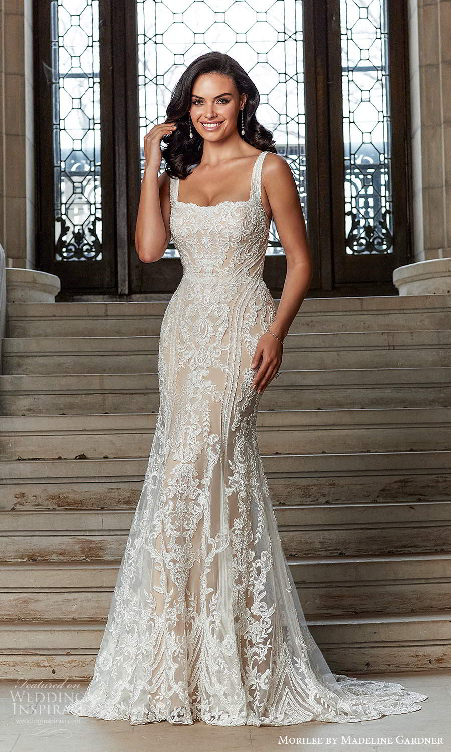 morilee madeline gardner spring 2022 bridal sleeveless straps square neckline fully embellished sheath wedding dress chapel train (8) mv morilee madeline gardner spring 2022 bridal sleeveless straps square neckline fully embellished sheath wedding dress chapel train (8) mv