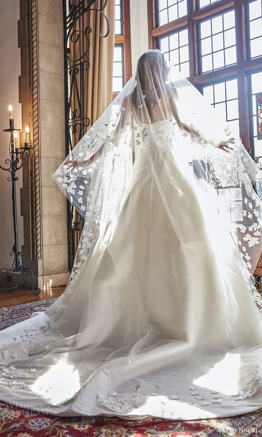sareh nouri spring 2022 bridal strapless sweetheart neckline pleated bodice a line ball gown wedding dress chapel train slit skirt veil (6) bv sareh nouri spring 2022 bridal strapless sweetheart neckline pleated bodice a line ball gown wedding dress chapel train slit skirt veil (6) bv
