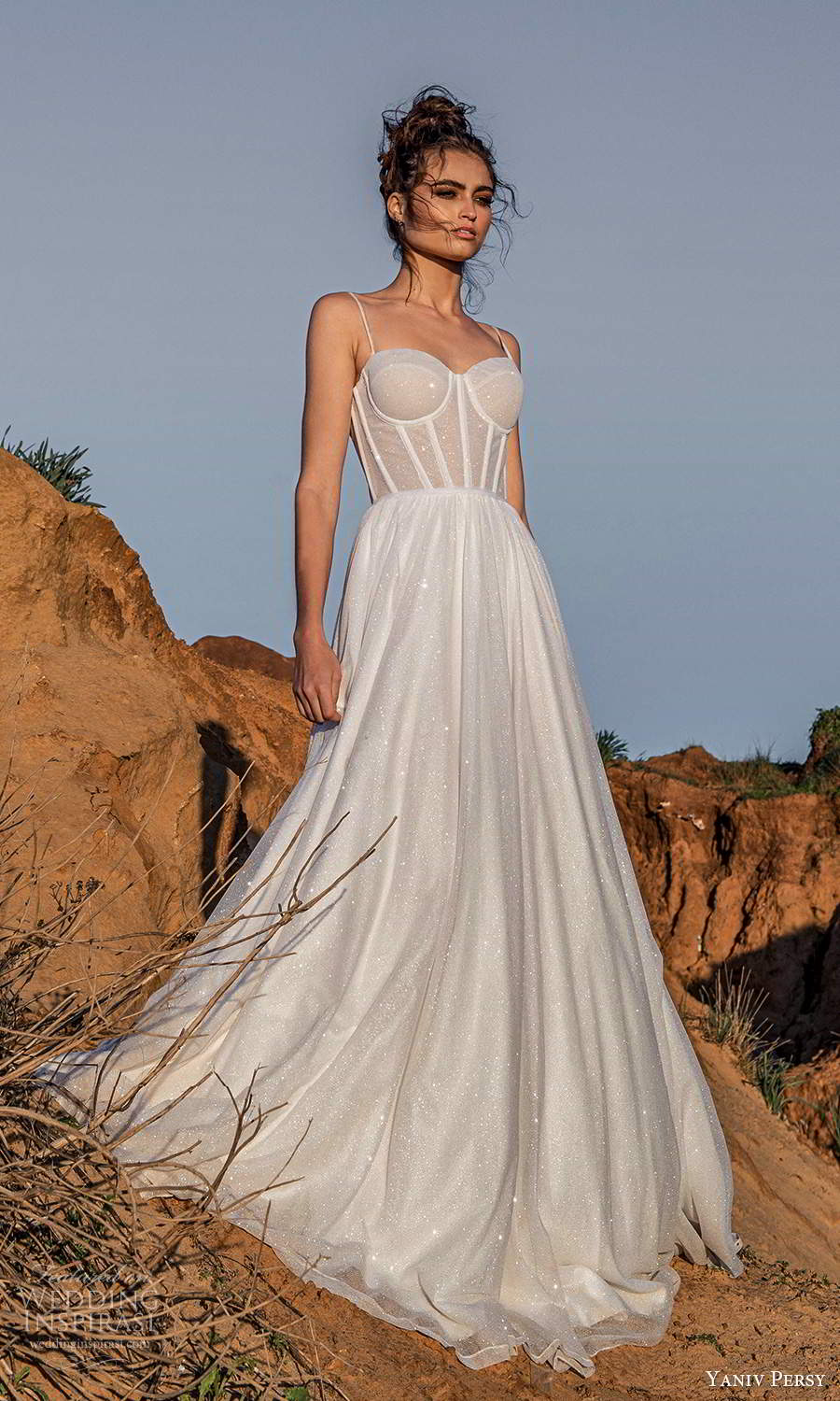 yaniv persy 2021 bridal sleeveless straps sweetheart neckline fully embellished a line ball gown wedding dress chapel train (7) mv