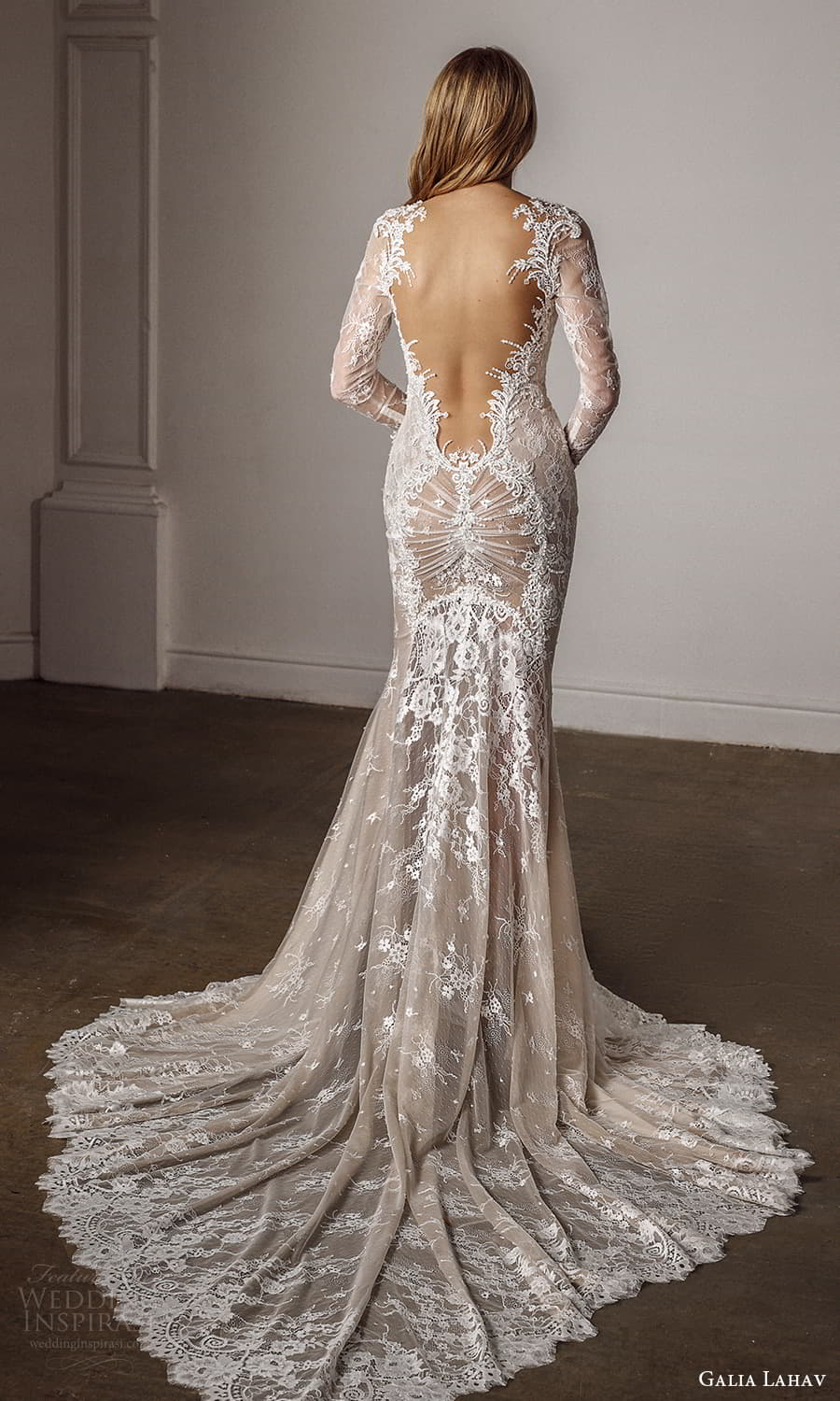 galia lahav spring 2022 bridal long sleeves sweetheart neckline fully embellished sheath wedding dress chapel train low back (4) bv galia lahav spring 2022 bridal long sleeves sweetheart neckline fully embellished sheath wedding dress chapel train low back (4) bv