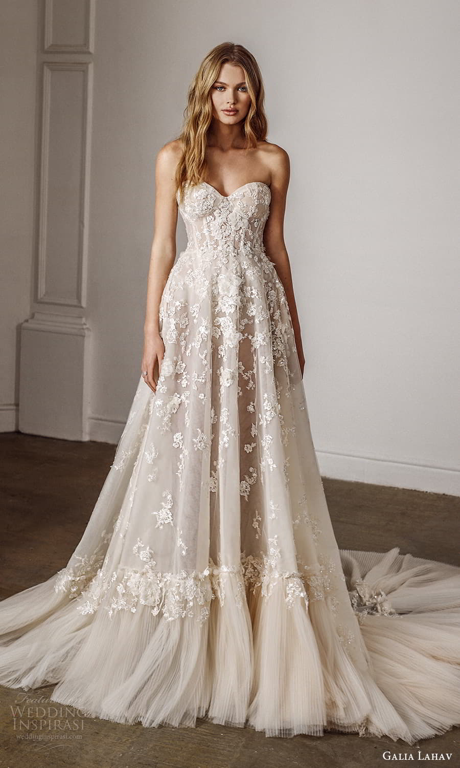galia lahav spring 2022 bridal strapless sweetheart neckline fully embellished a line ball gown wedding dress chapel train (15) mv galia lahav spring 2022 bridal strapless sweetheart neckline fully embellished a line ball gown wedding dress chapel train (15) mv