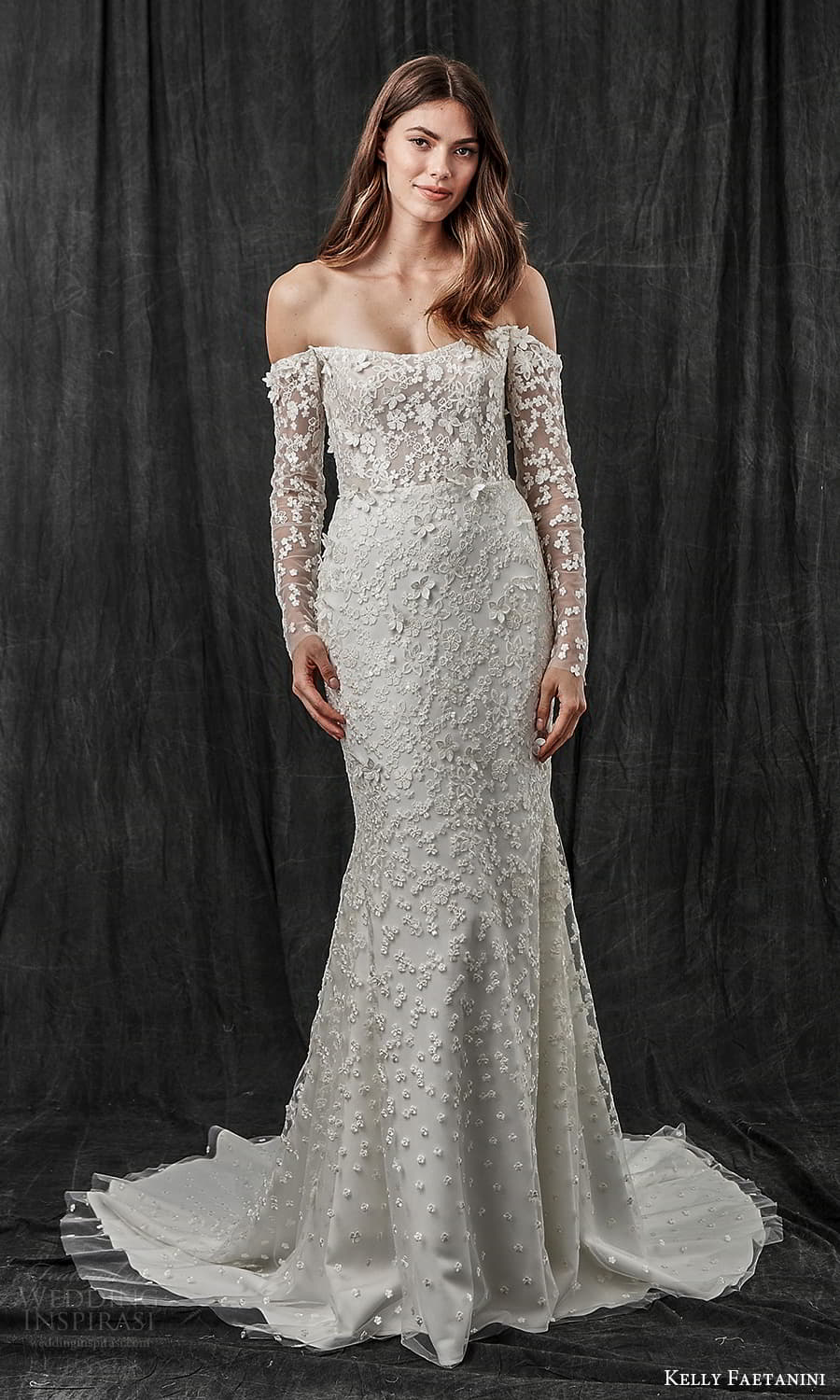 kelly faetanini spring 2022 bridal detached long sleeves semi scoop curve straplss neckline fully embellished sheath wedding dress chapel train (1) mv kelly faetanini spring 2022 bridal detached long sleeves semi scoop curve straplss neckline fully embellished sheath wedding dress chapel train (1) mv