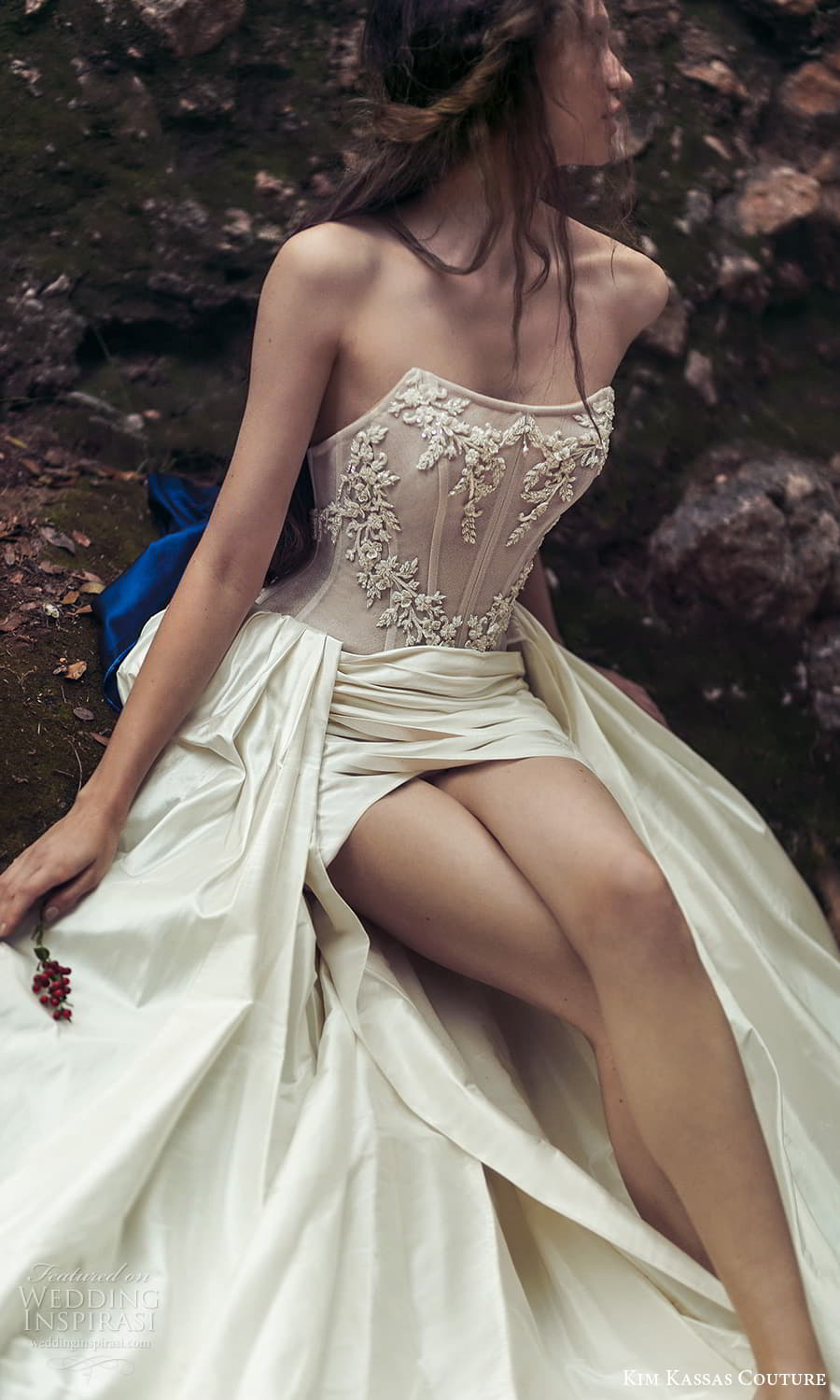 kim kassas spring 2022 bridal strapless scoop neckline embellished corset bodice a line wedding dress slit skirt chapel train (2) zv kim kassas spring 2022 bridal strapless scoop neckline embellished corset bodice a line wedding dress slit skirt chapel train (2) zv