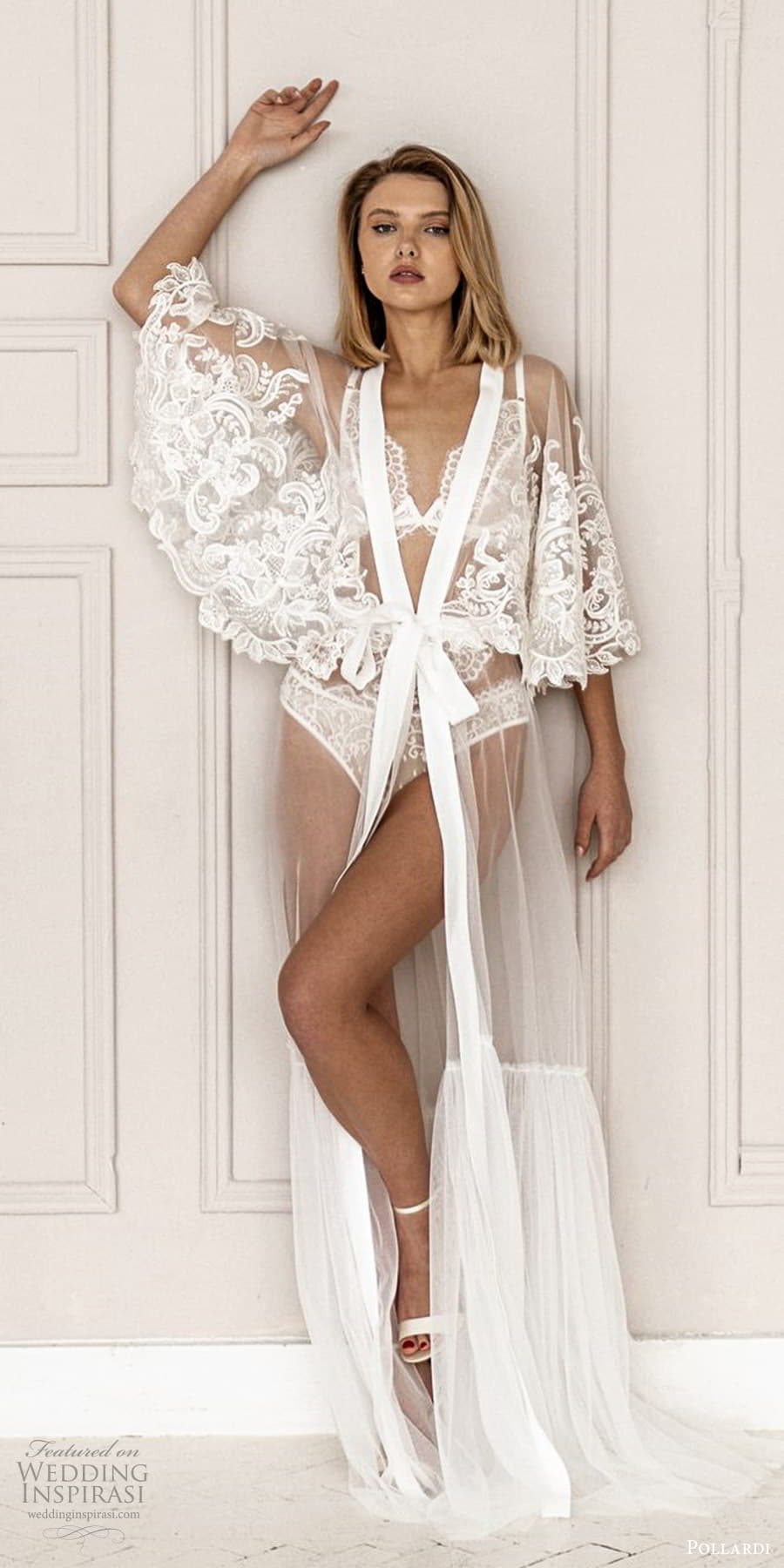 pollardi 2021 boudoir bridal lace cape sleeves bridal coat robe (2) mv