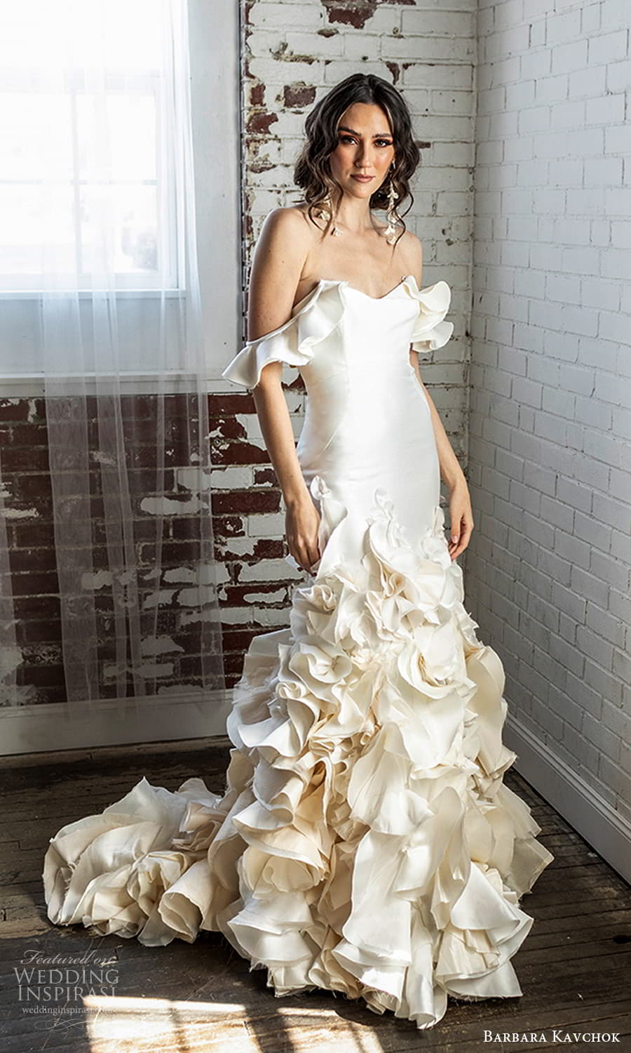 barbara kavchok 2022 nouveau bridal off shoulder flutter sleeve sweetheart neckline clean minimalist a line wedding dress ruffle skirt (12) mv barbara kavchok 2022 nouveau bridal off shoulder flutter sleeve sweetheart neckline clean minimalist a line wedding dress ruffle skirt (12) mv