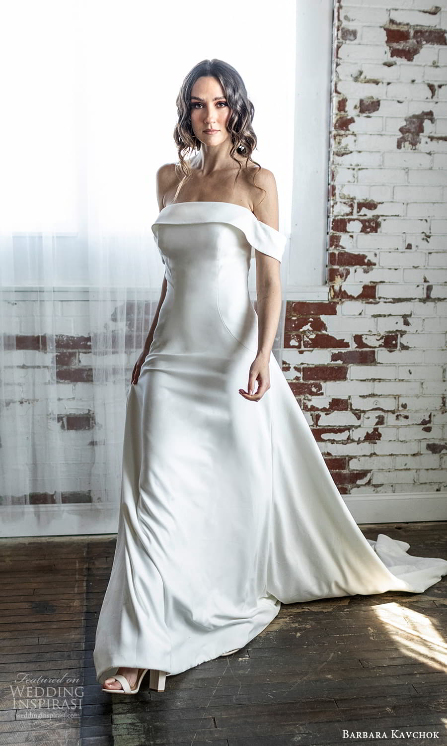 barbara kavchok 2022 nouveau bridal off shoulder straps straight across neckline clean minimalist a line wedding dress chapel train (11) mv barbara kavchok 2022 nouveau bridal off shoulder straps straight across neckline clean minimalist a line wedding dress chapel train (11) mv